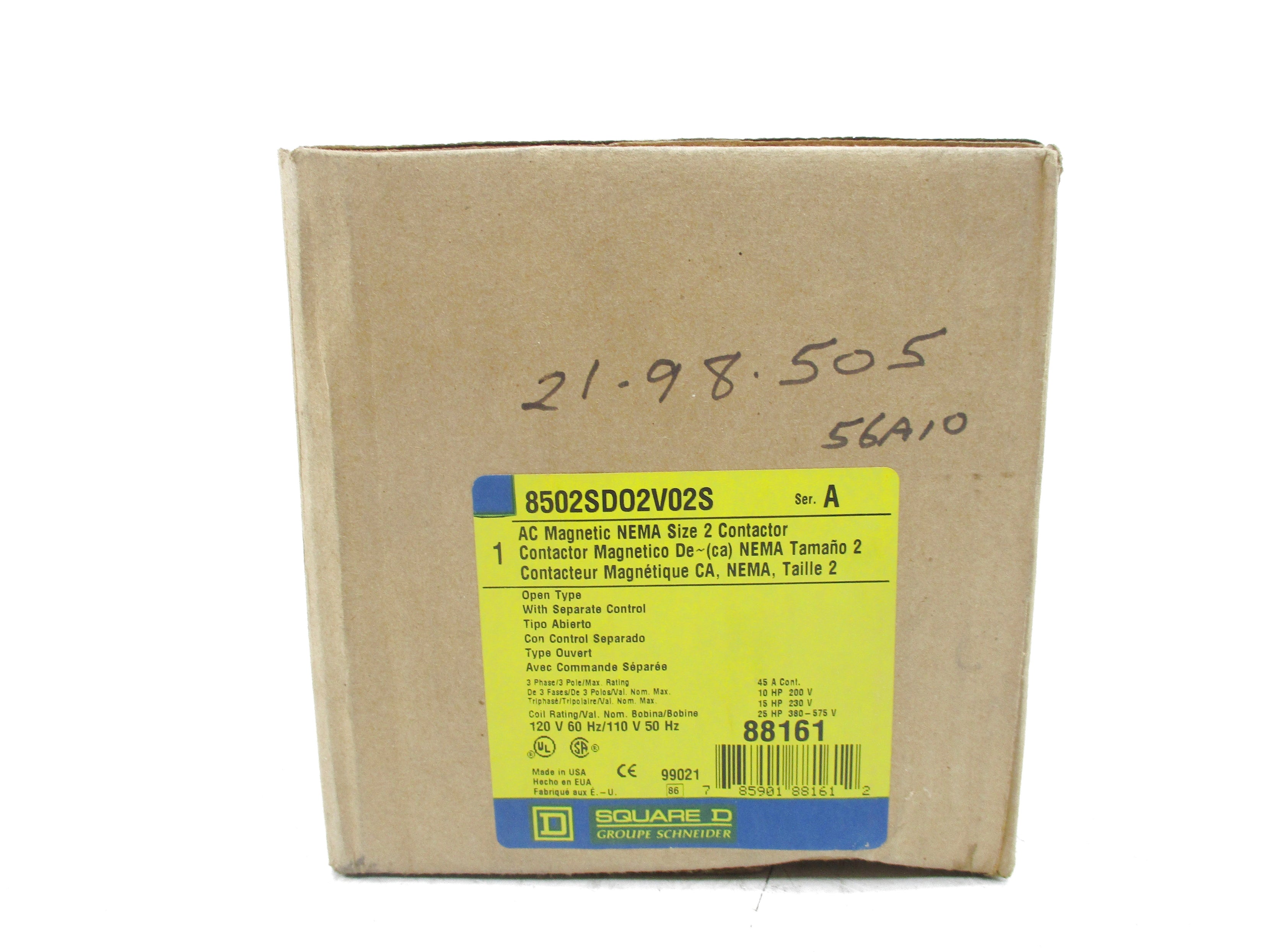 SQUARE D 8502SDO2V02S SER. A 120V NSMP