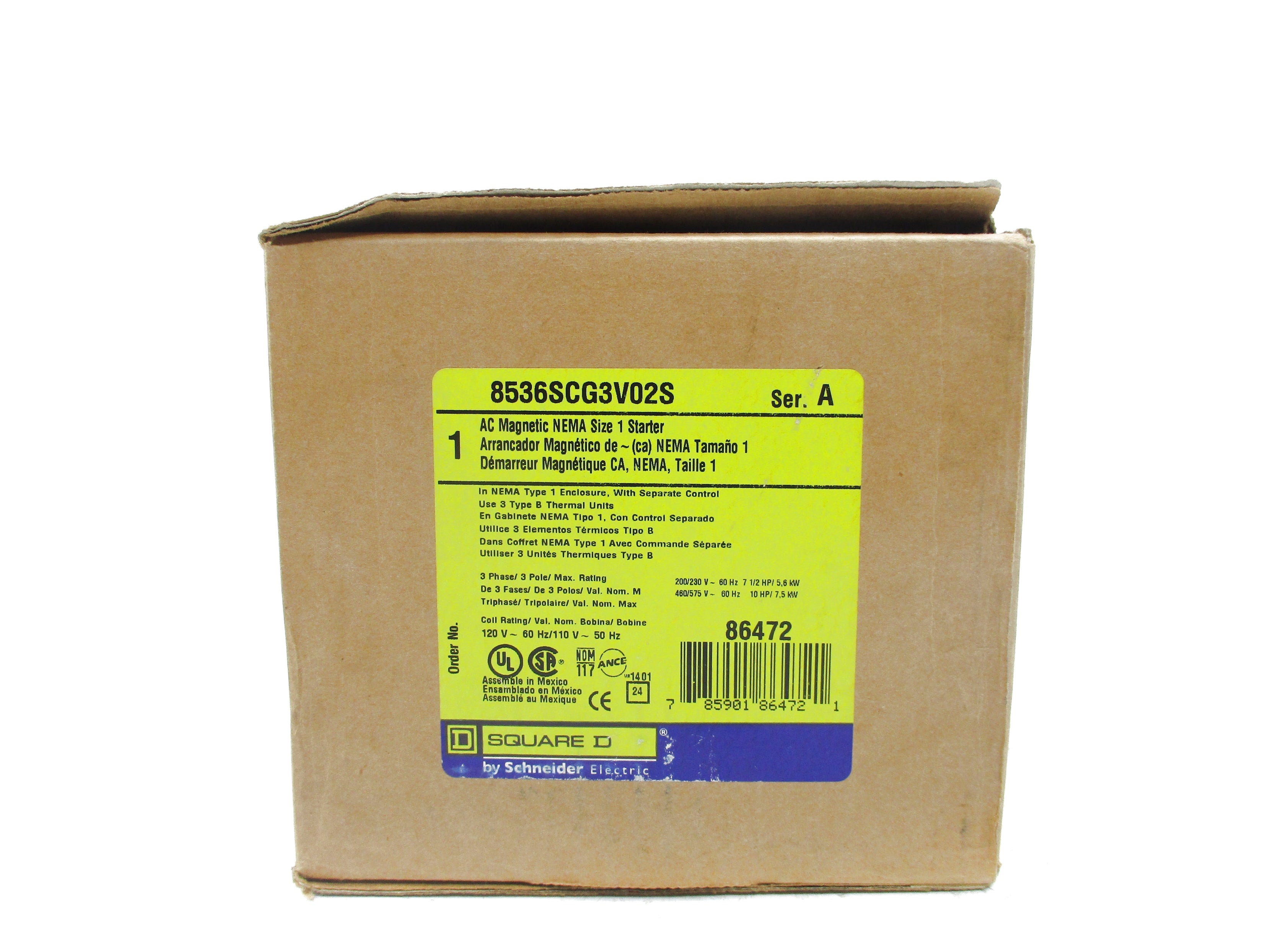 SQUARE D 8536SCG3V02S SER. A NSMP