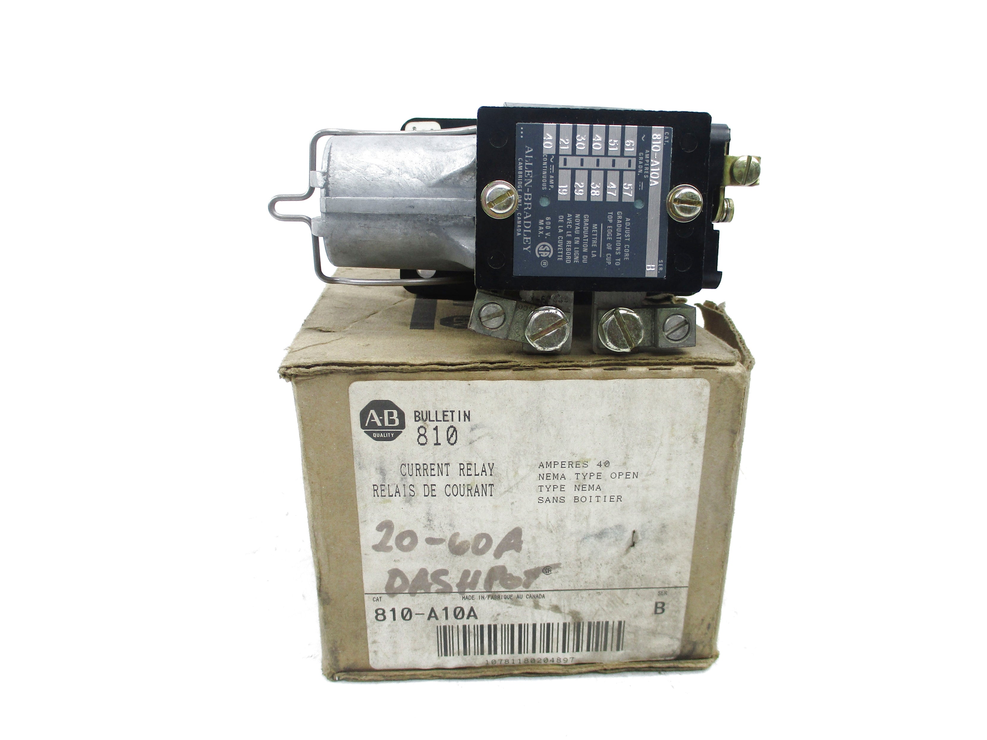 INDUSTRIAL SPARE PART 810-A10A SER. B 40A 600V (BR/WH) NSMP