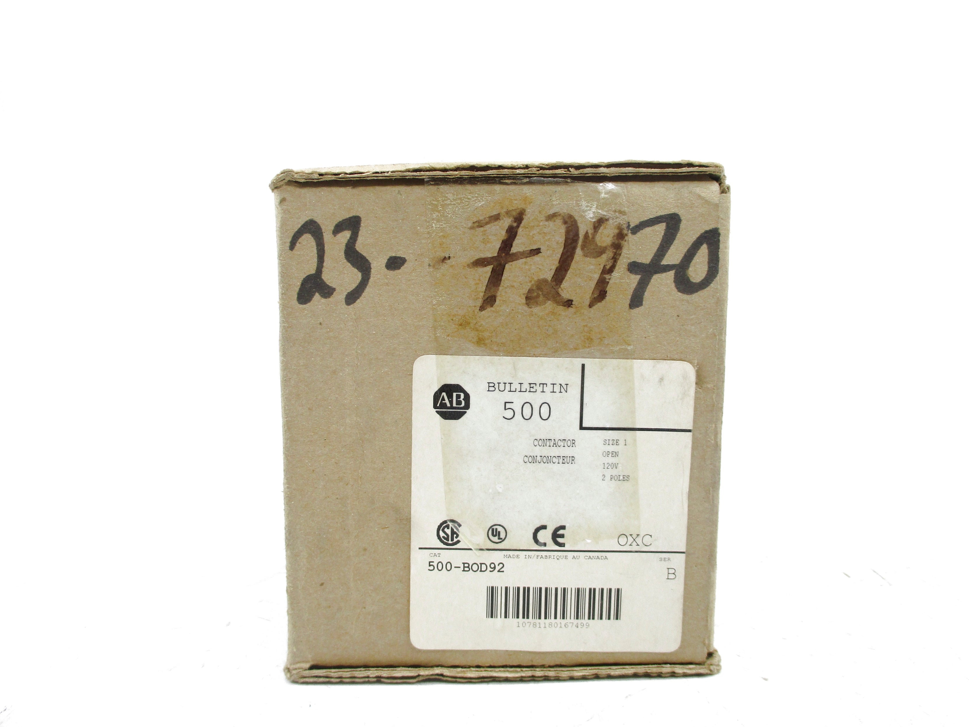 INDUSTRIAL SPARE PART 500-BOD92 SER. B 120V (BR/WH) NSMP