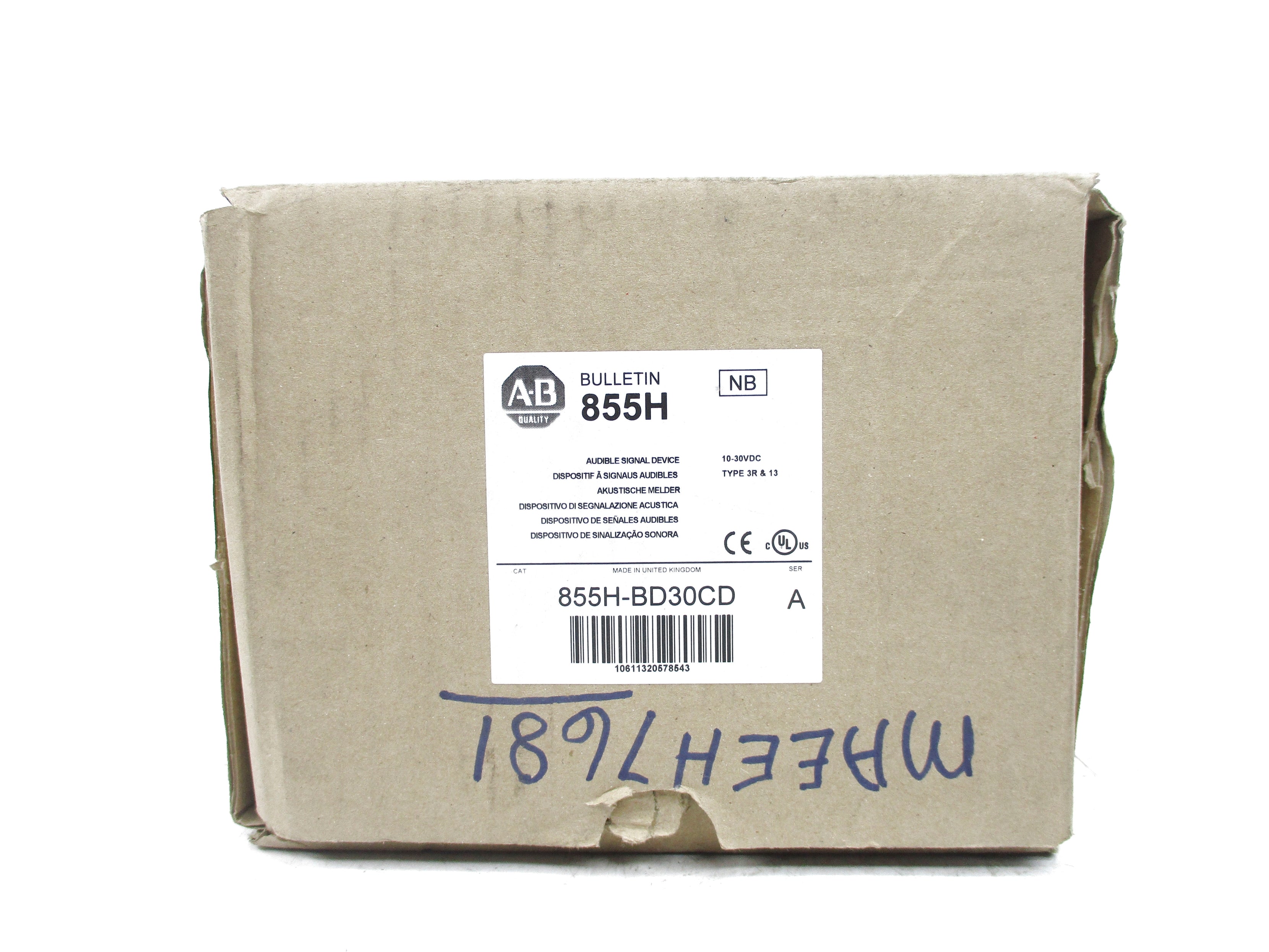 ALLEN BRADLEY 855H-BD30CD SER. A (BR/WH) NSMP