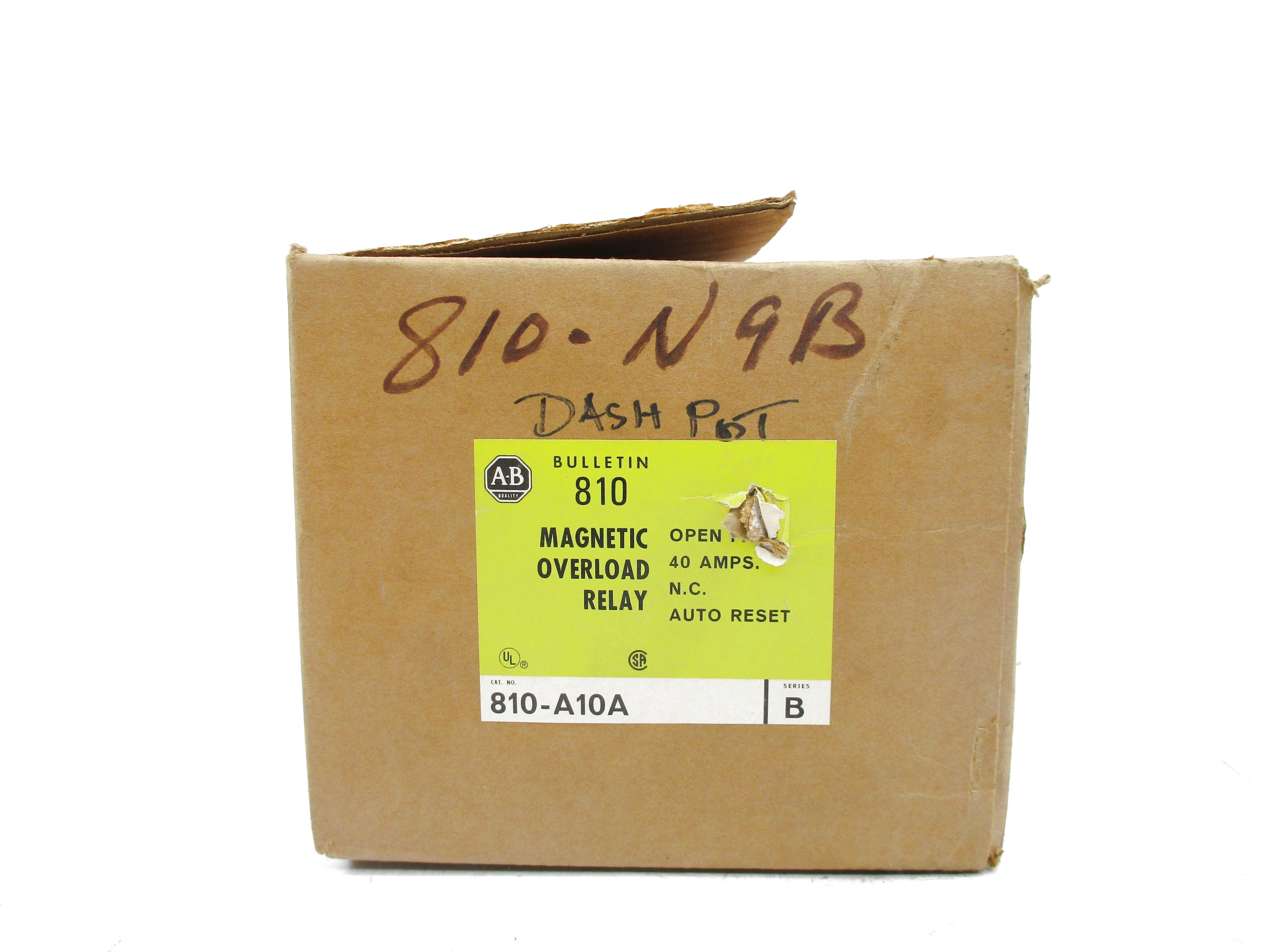 ALLEN BRADLEY 810-A10A SER. B 40A 600V (BR/YL) NSMP
