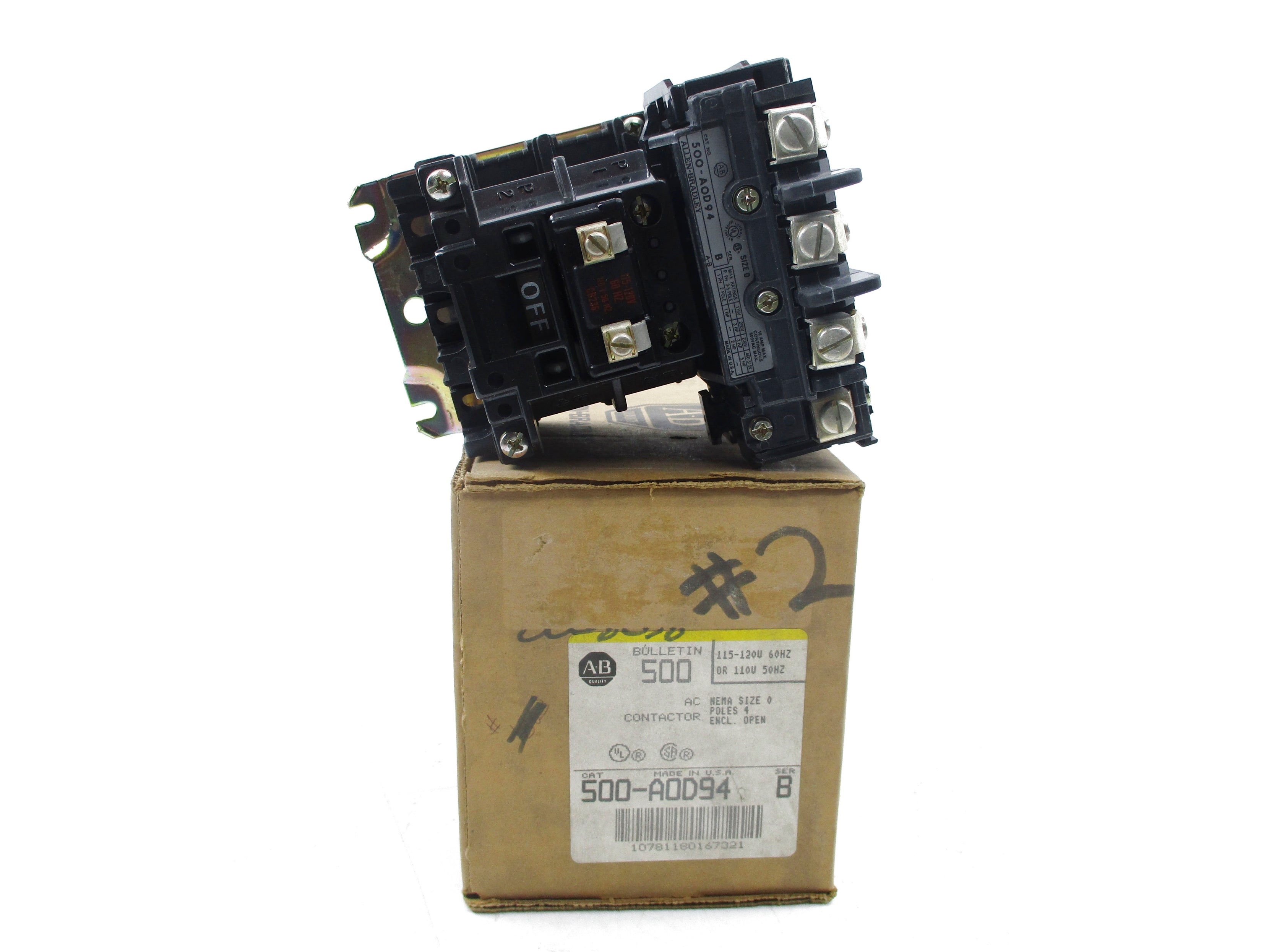 INDUSTRIAL SPARE PART 500-AOD94 SER. B 120V (BR/YL) NSMP