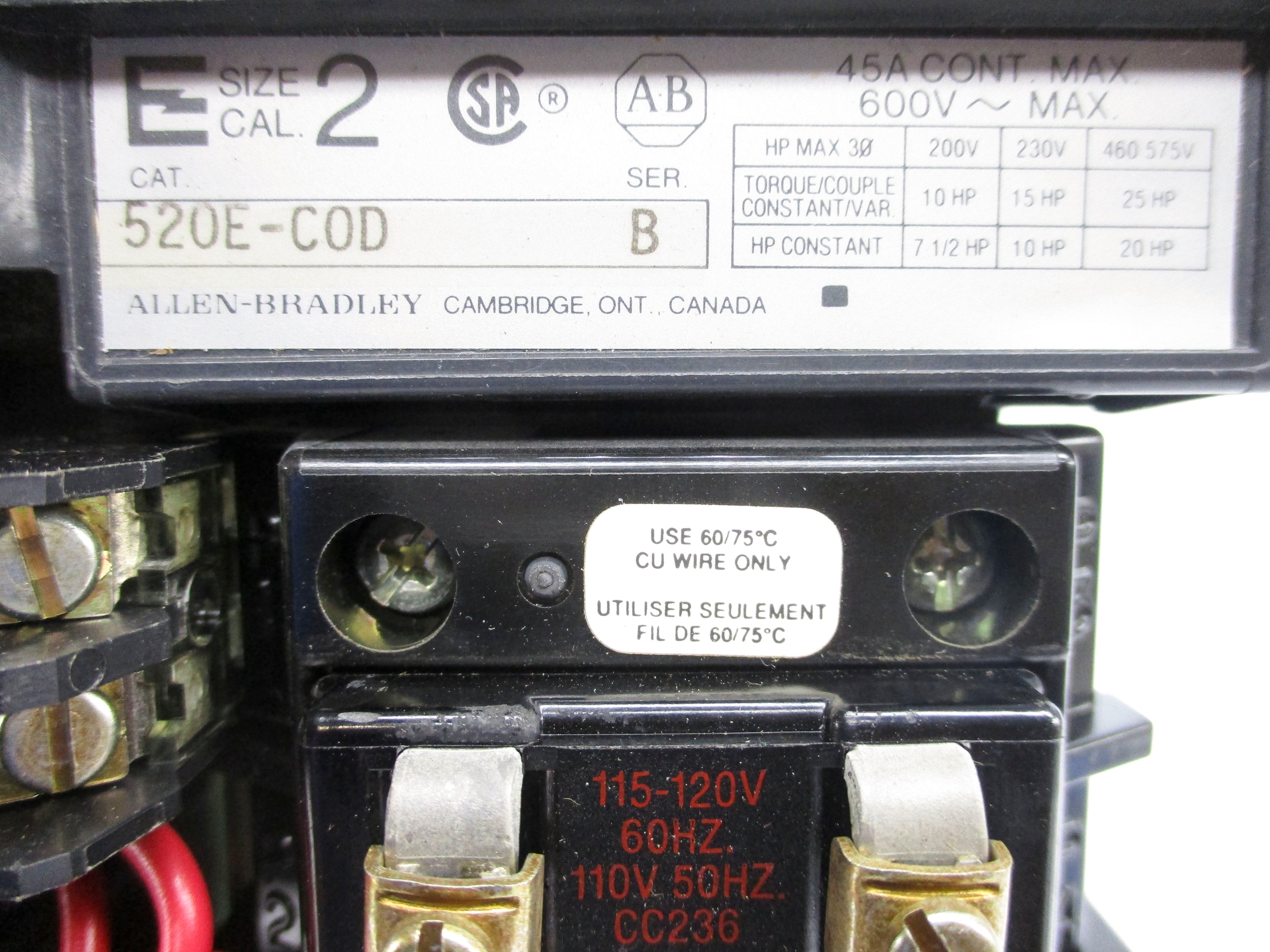 INDUSTRIAL SPARE PART 520E-COD SER. B NSNP
