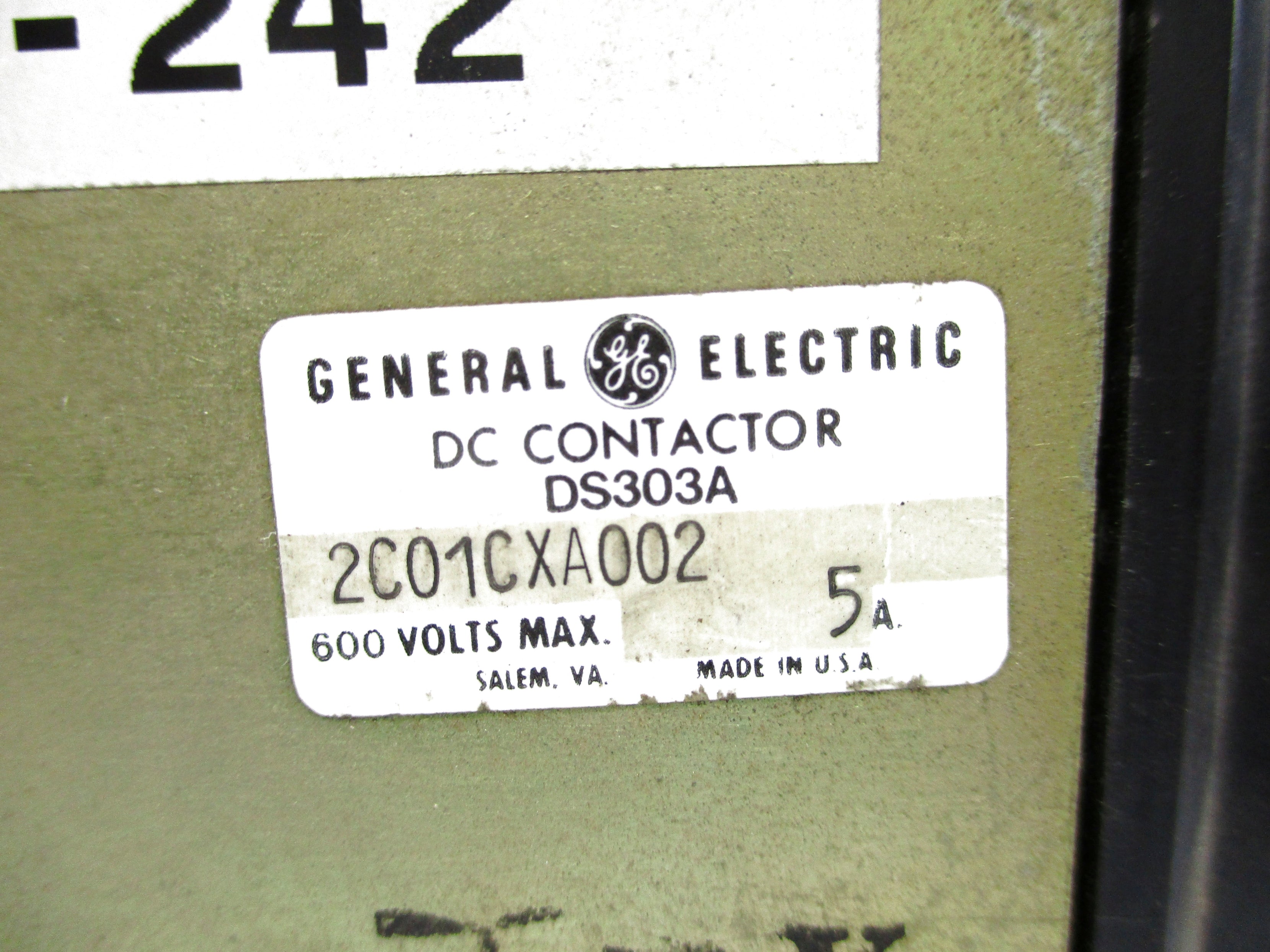 GENERAL ELECTRIC DS303A2C01CXA002 600V NSNP