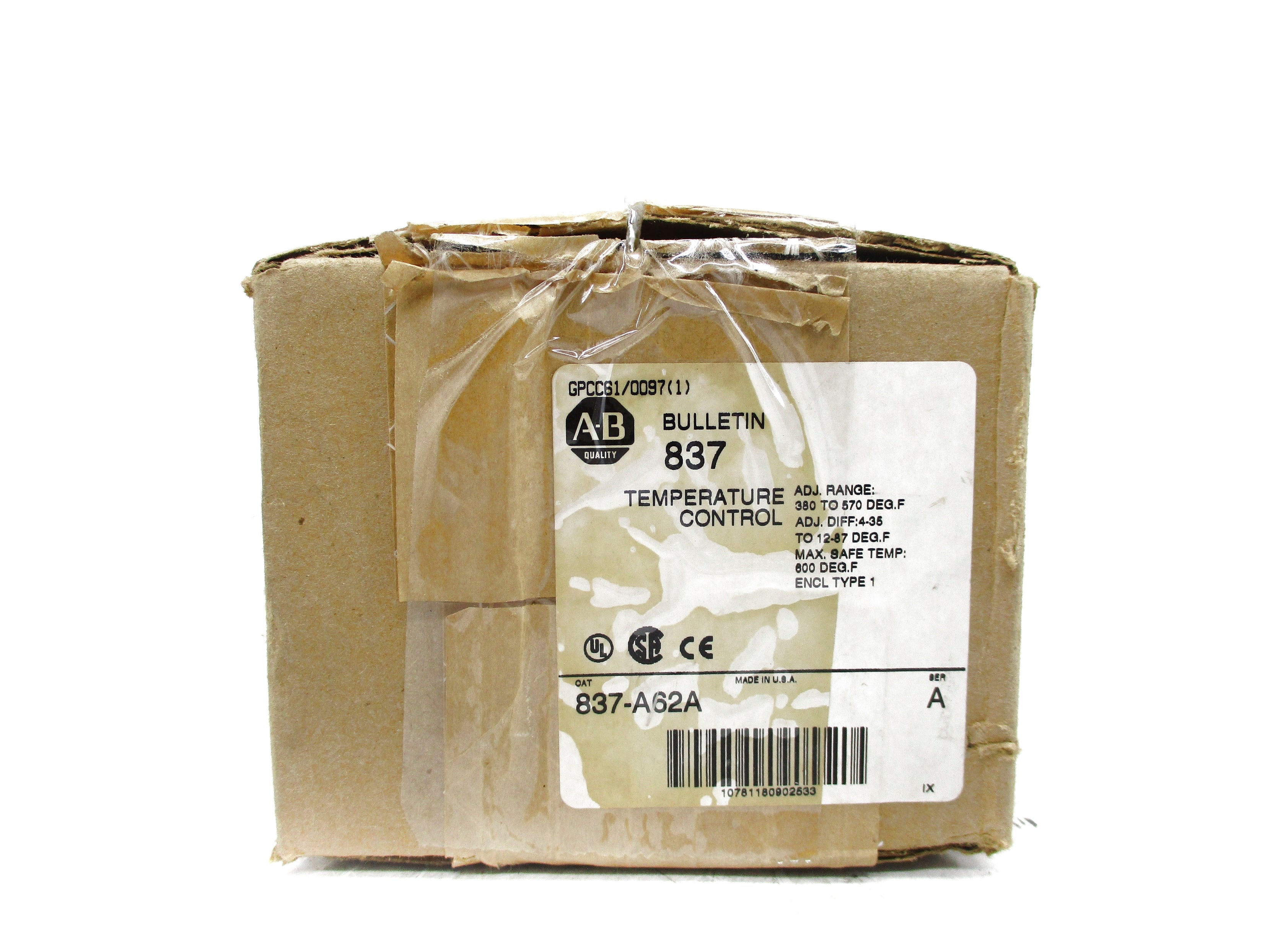 INDUSTRIAL SPARE PART 837-A62A SER. A (BR/WH) NSMP