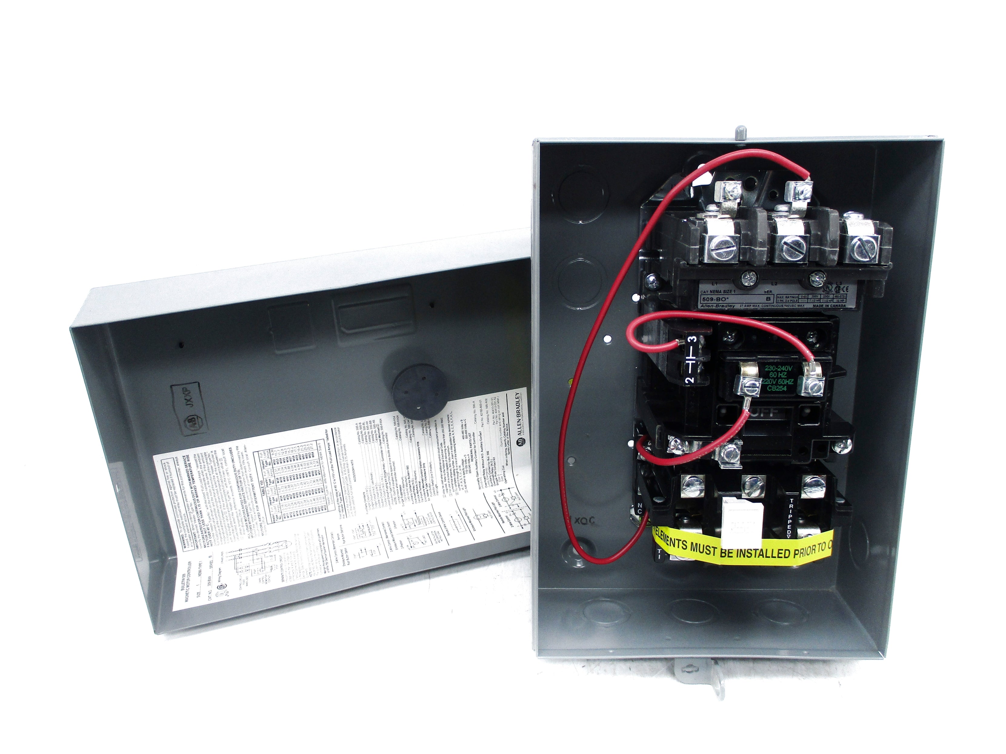 ALLEN BRADLEY 509-BAA SER. B (BR/WH) NSMP