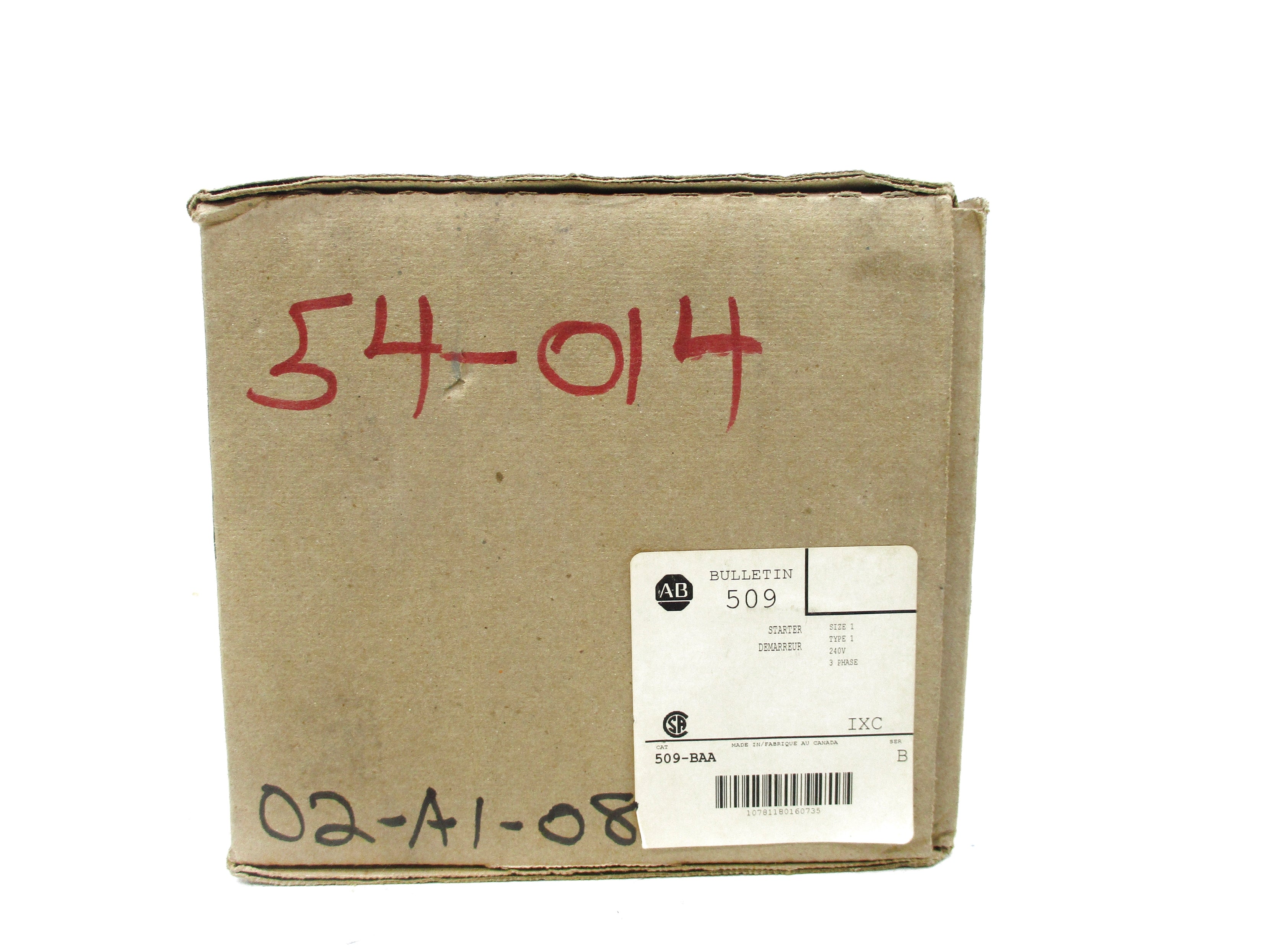 ALLEN BRADLEY 509-BAA SER. B (BR/WH) NSMP