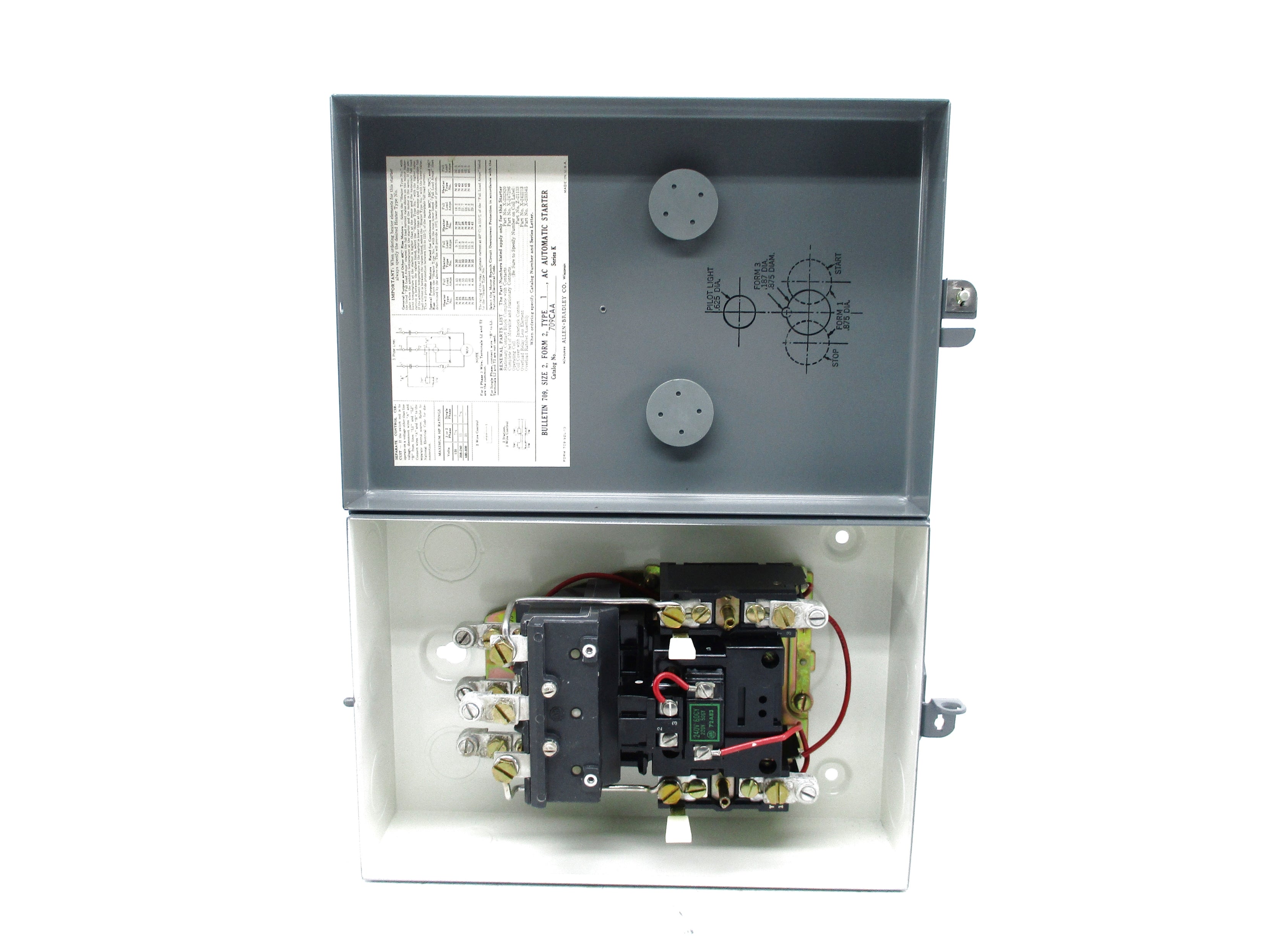 ALLEN BRADLEY 709-CAA SER. K (BR/YL) NSMP