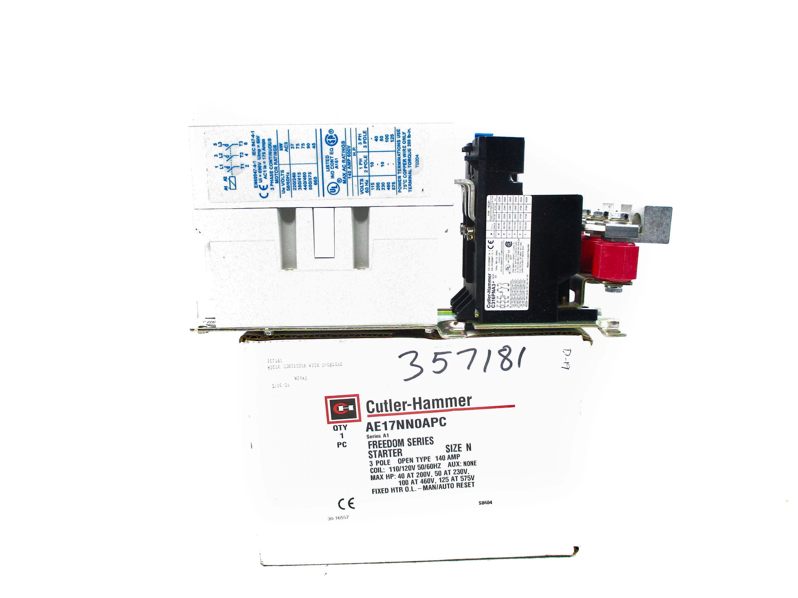 CUTLER HAMMER AE17NN0APC SER. A1 NSMP