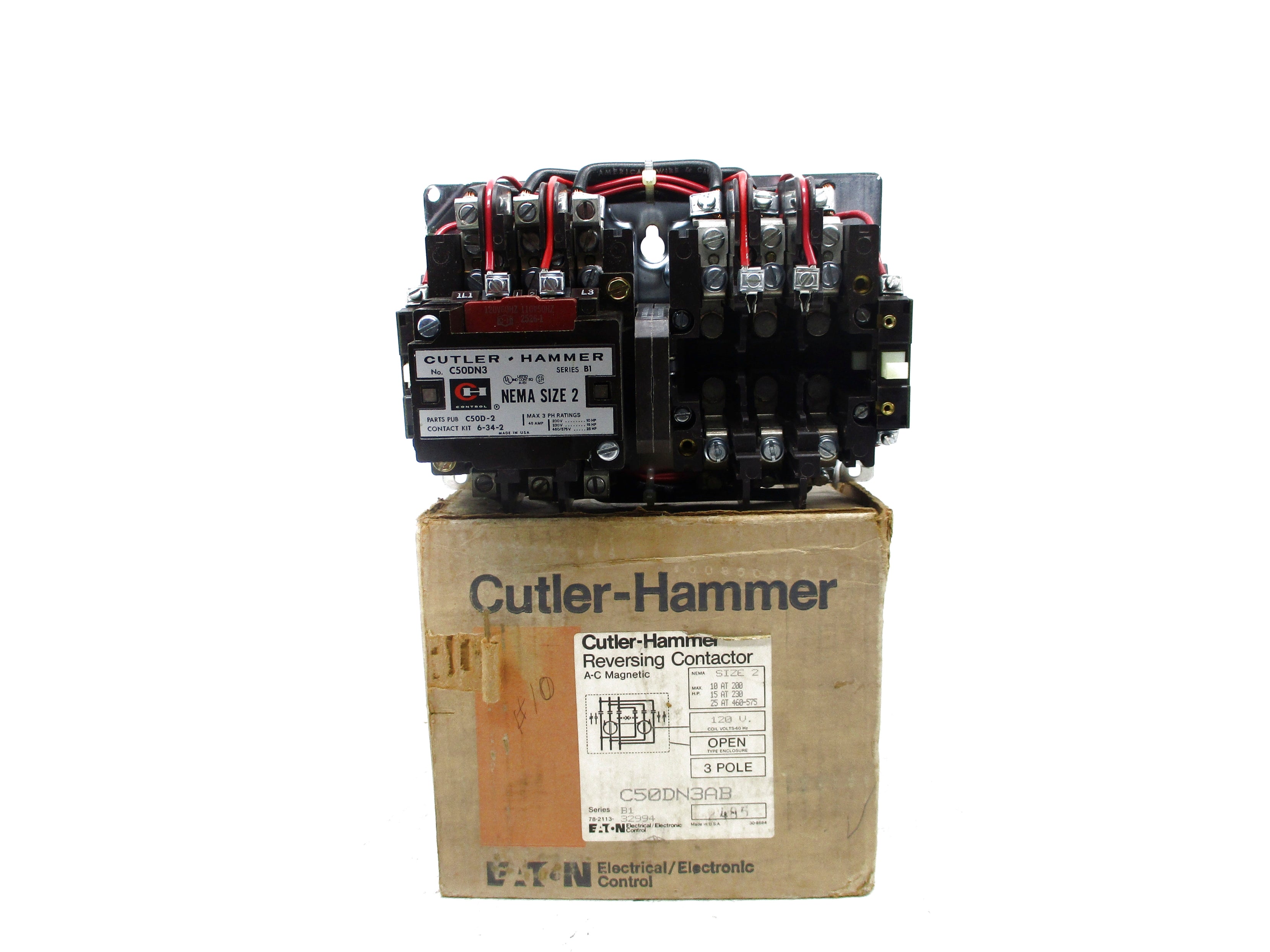 CUTLER HAMMER C50DN3AB SER. B1 120V NSMP