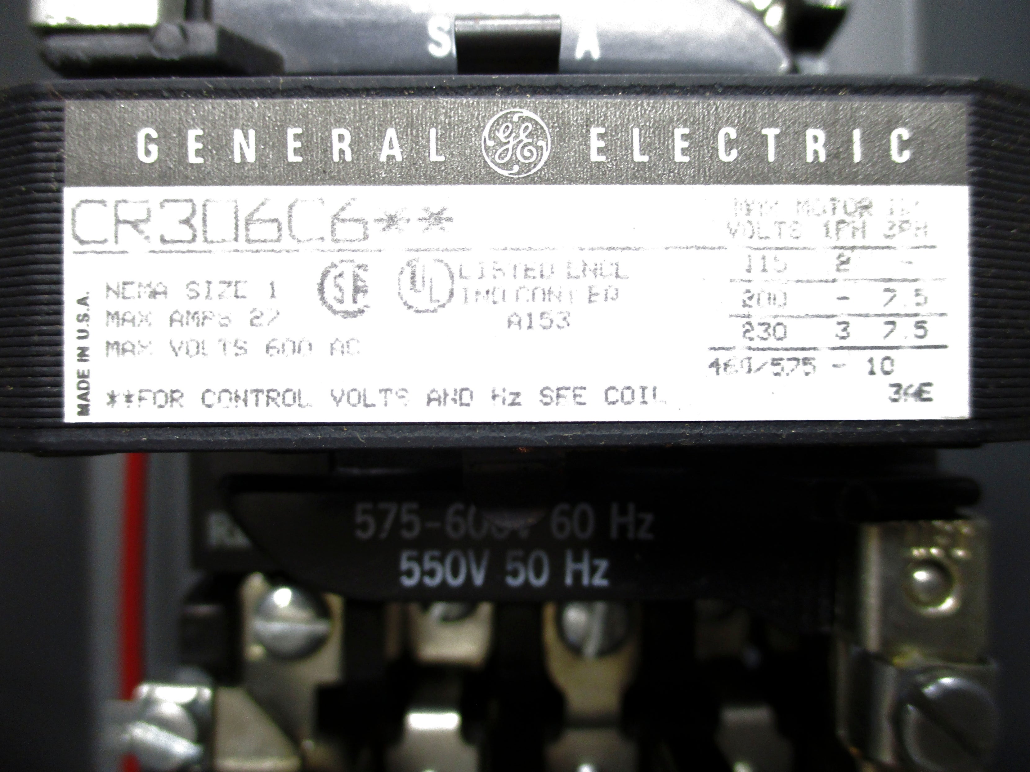 GENERAL ELECTRIC CR306C6** NSNP