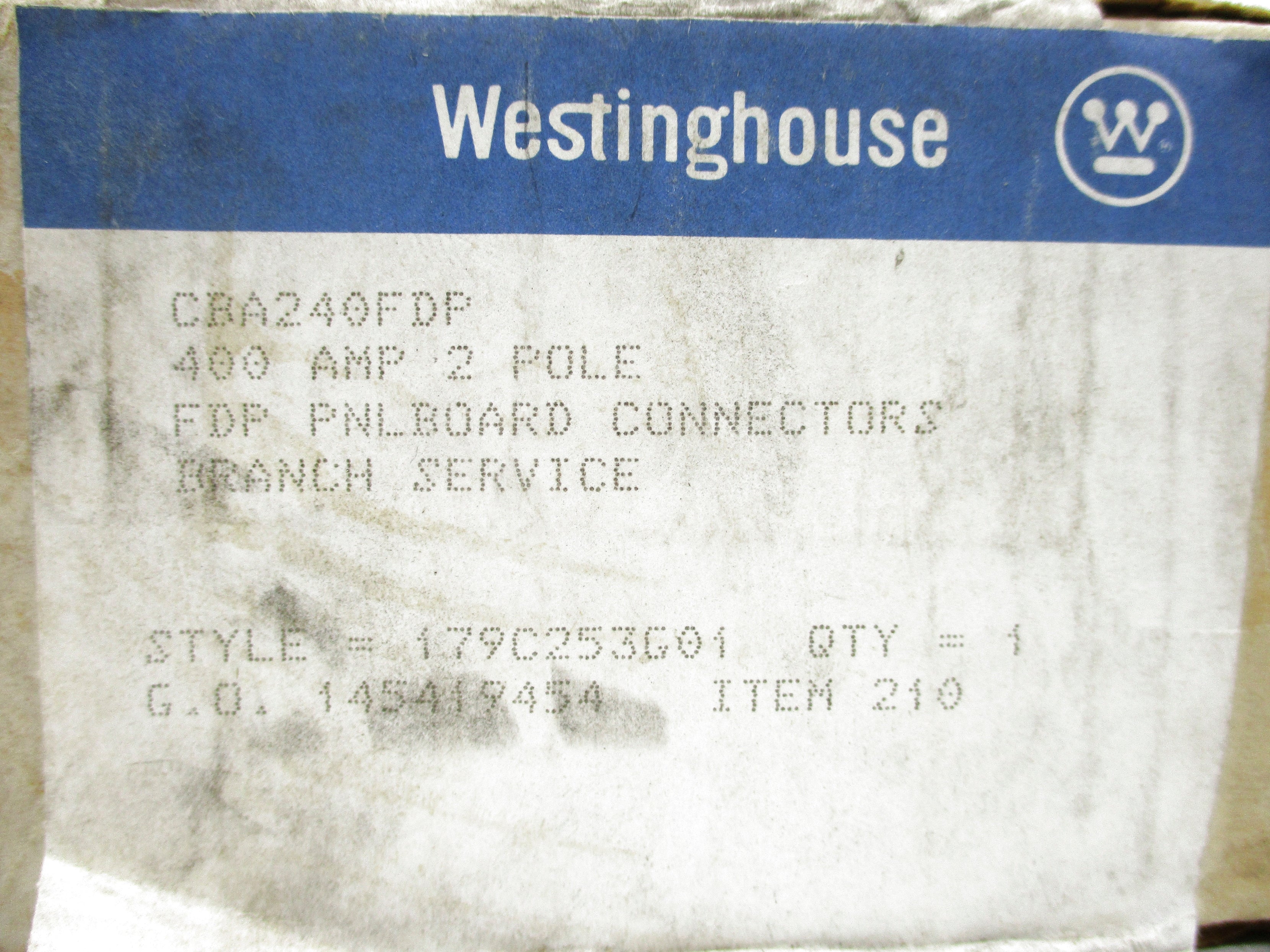 WESTINGHOUSE CBA240FDP NSFS