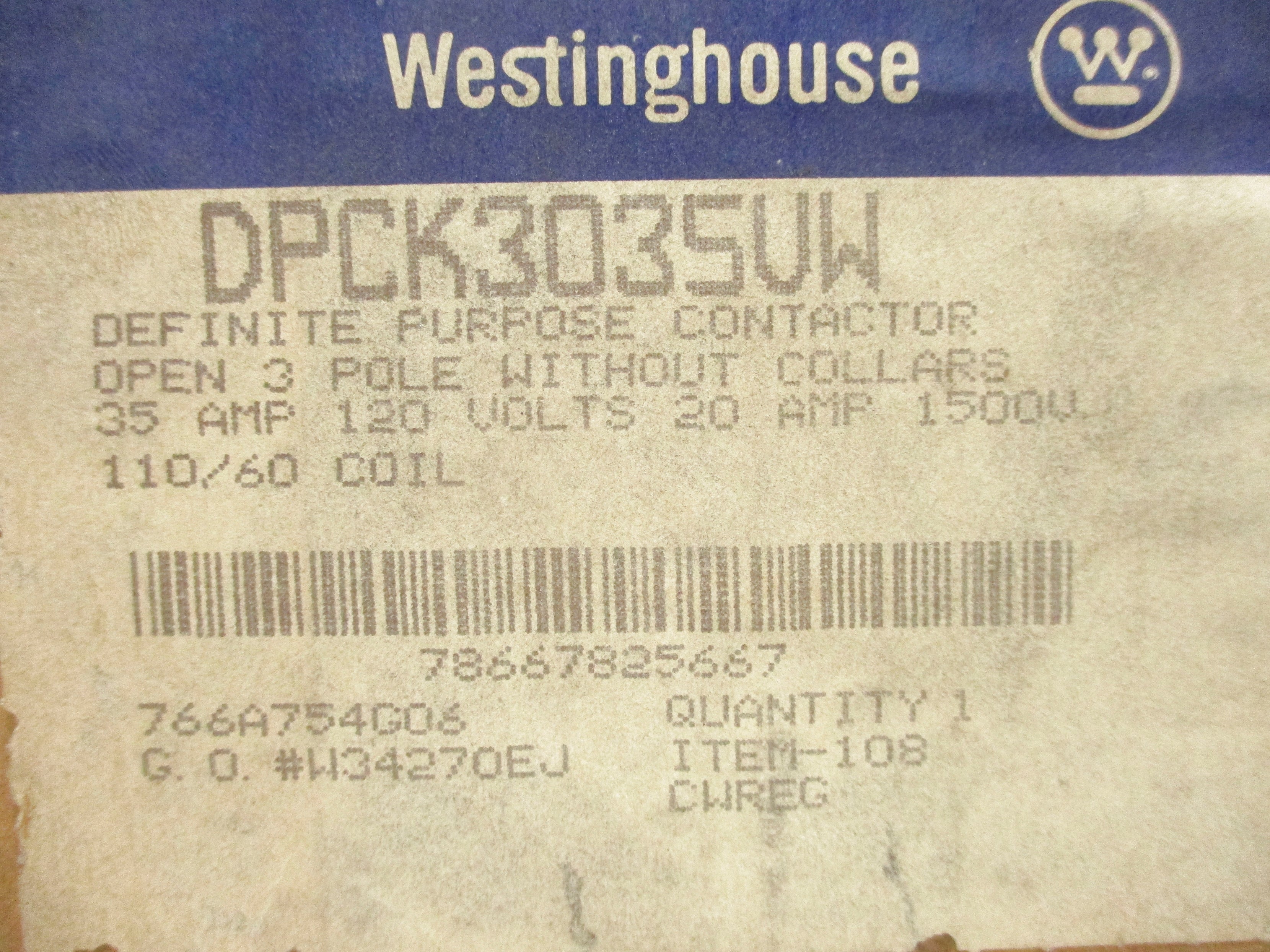 WESTINGHOUSE DPCK3035VW 110V NSFS