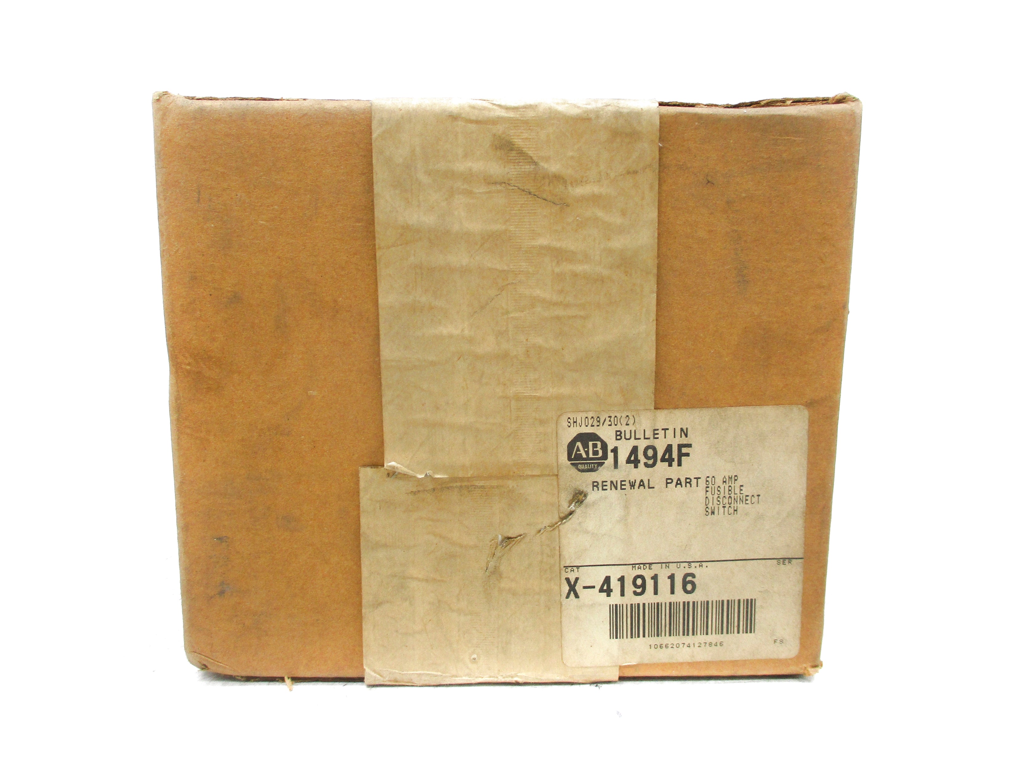 INDUSTRIAL SPARE PART X-419116 (BR/WH) NSFS