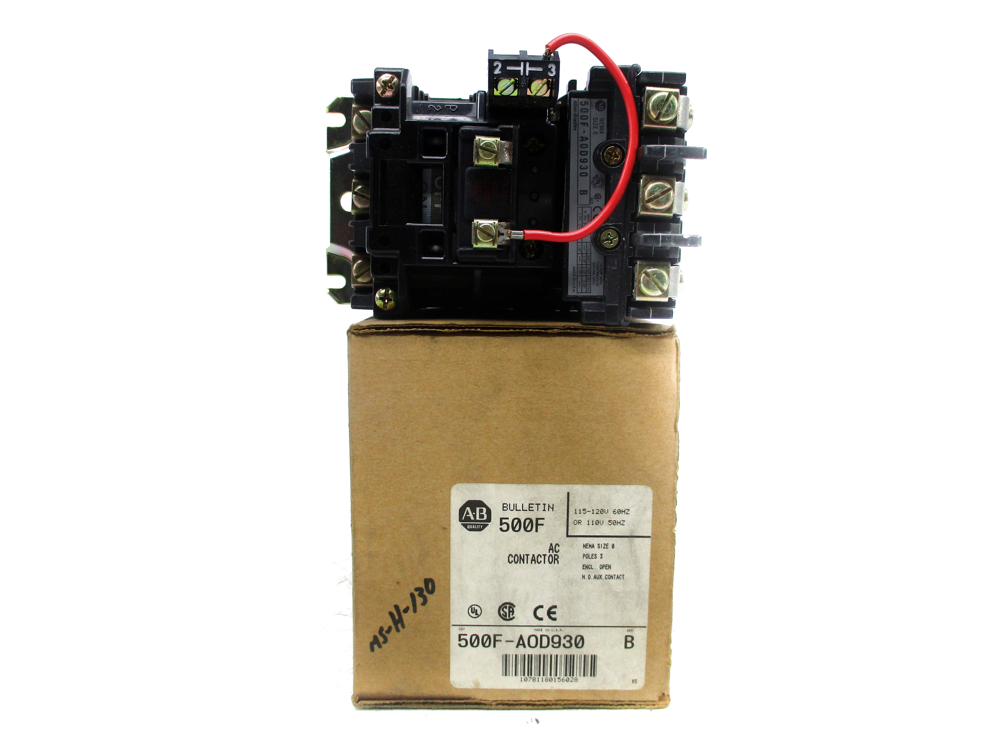 INDUSTRIAL SPARE PART 500F-AOD930 SER. B 110/115-120V 18A (BR/WH) NSMP