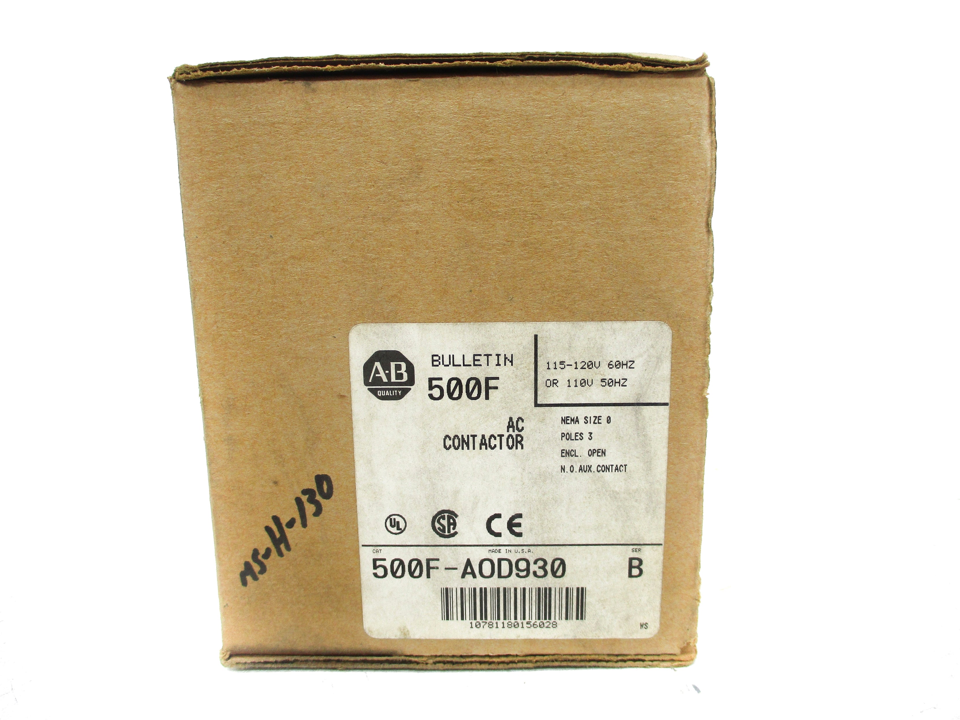 INDUSTRIAL SPARE PART 500F-AOD930 SER. B 110/115-120V 18A (BR/WH) NSMP