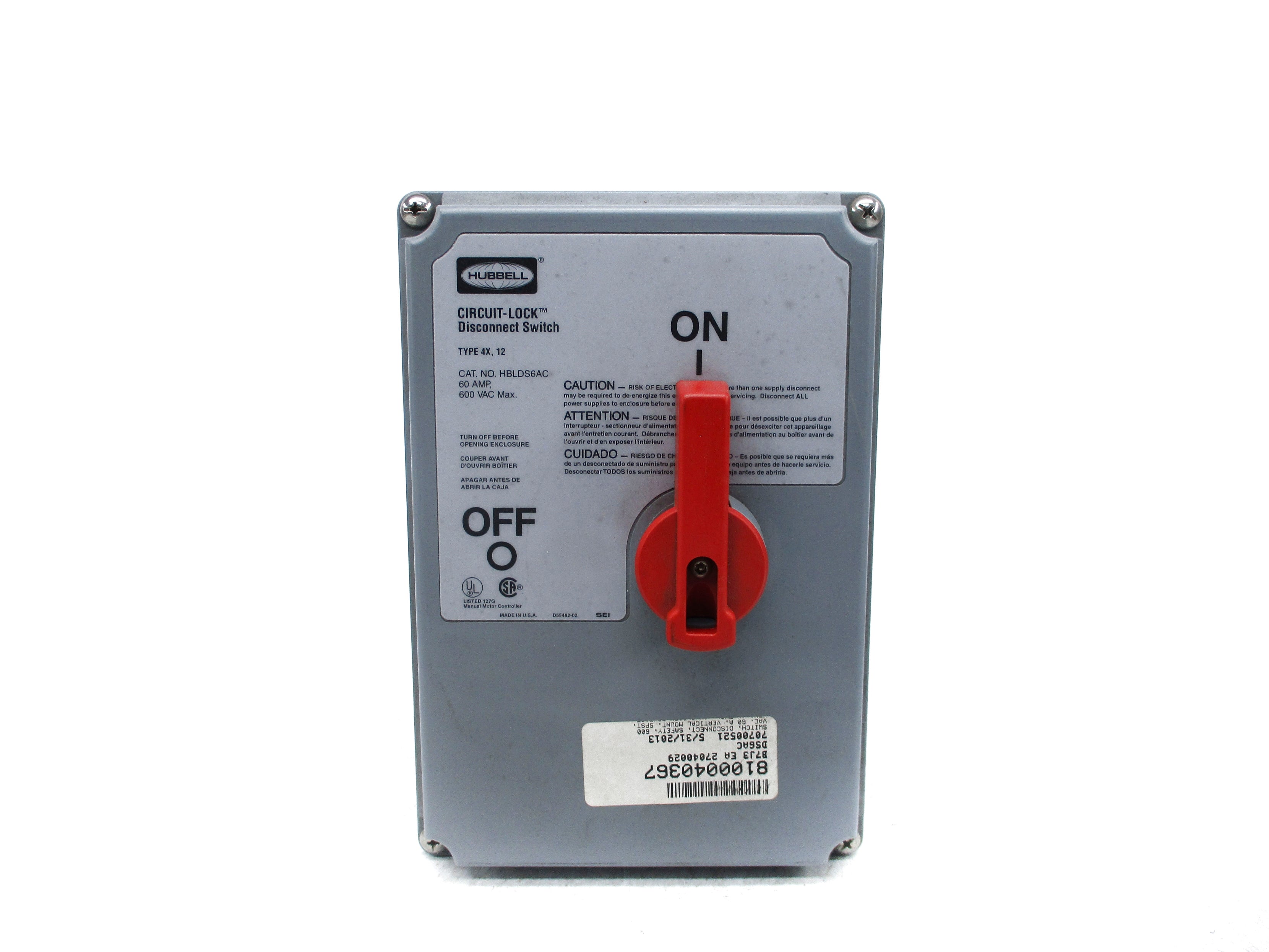 HUBBELL HBLDS6AC NSNP