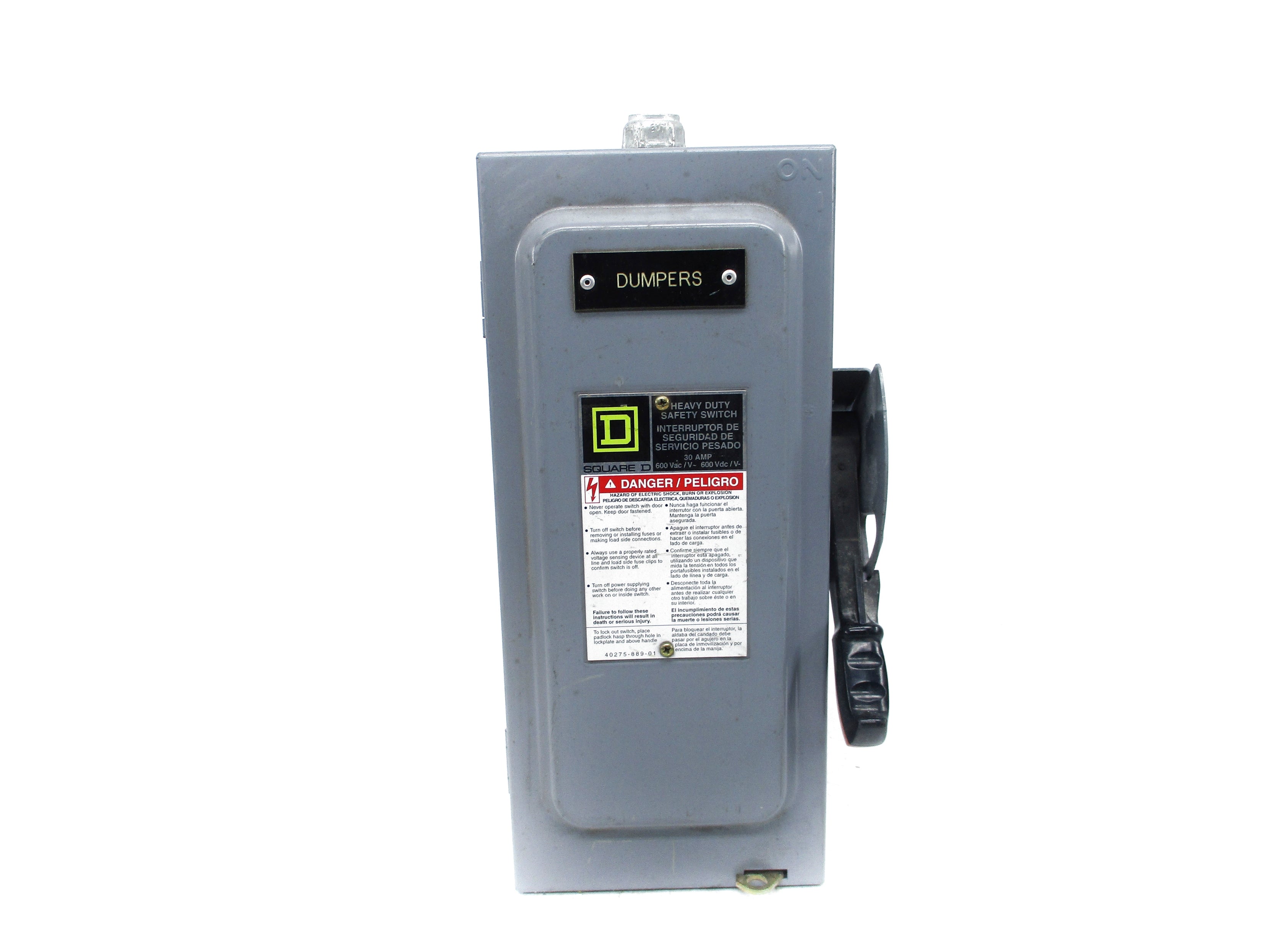 SQUARE D H361N SER. F1 UNMP