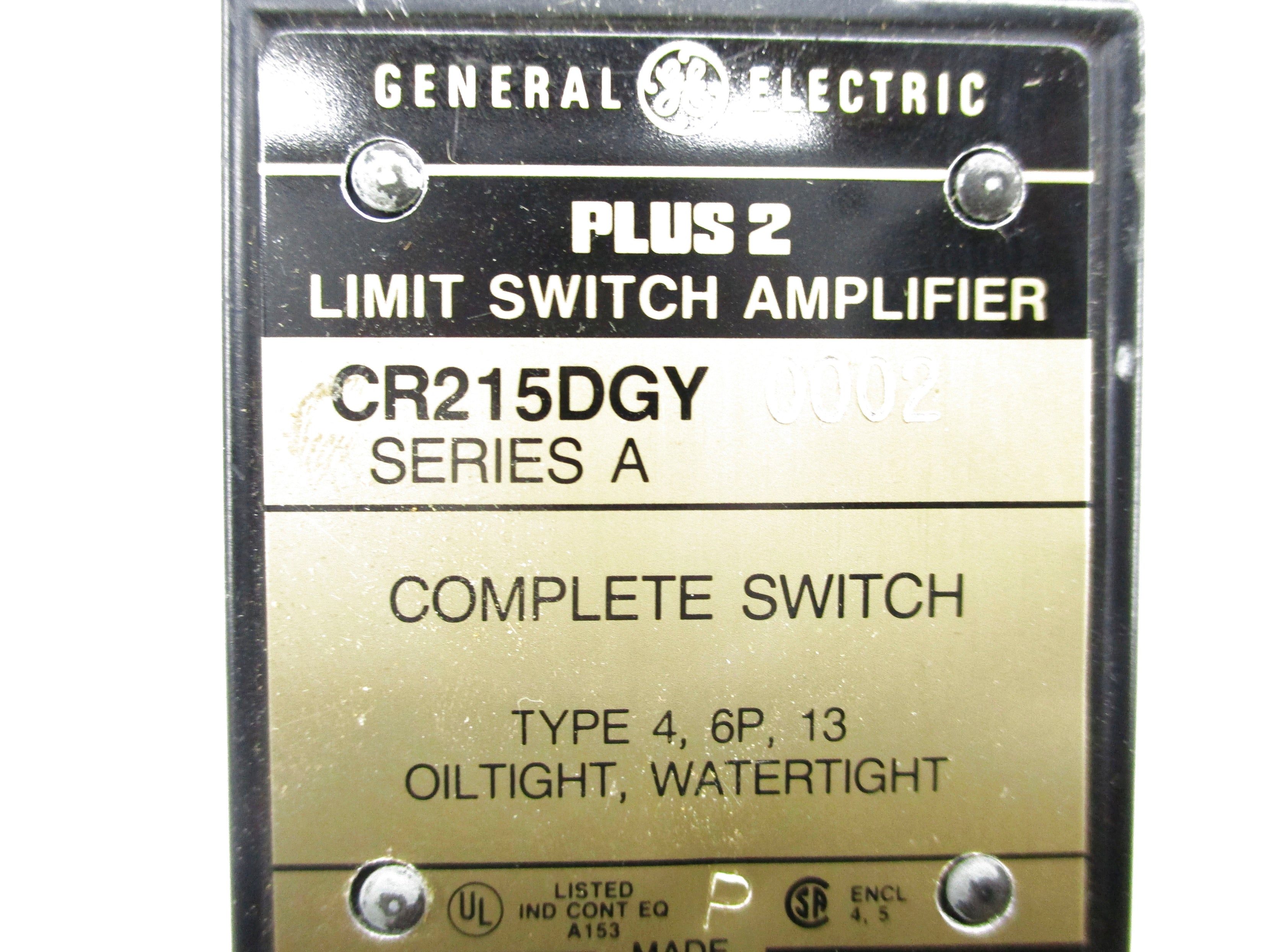 GENERAL ELECTRIC CR215DGY0002 SER. A NSNP