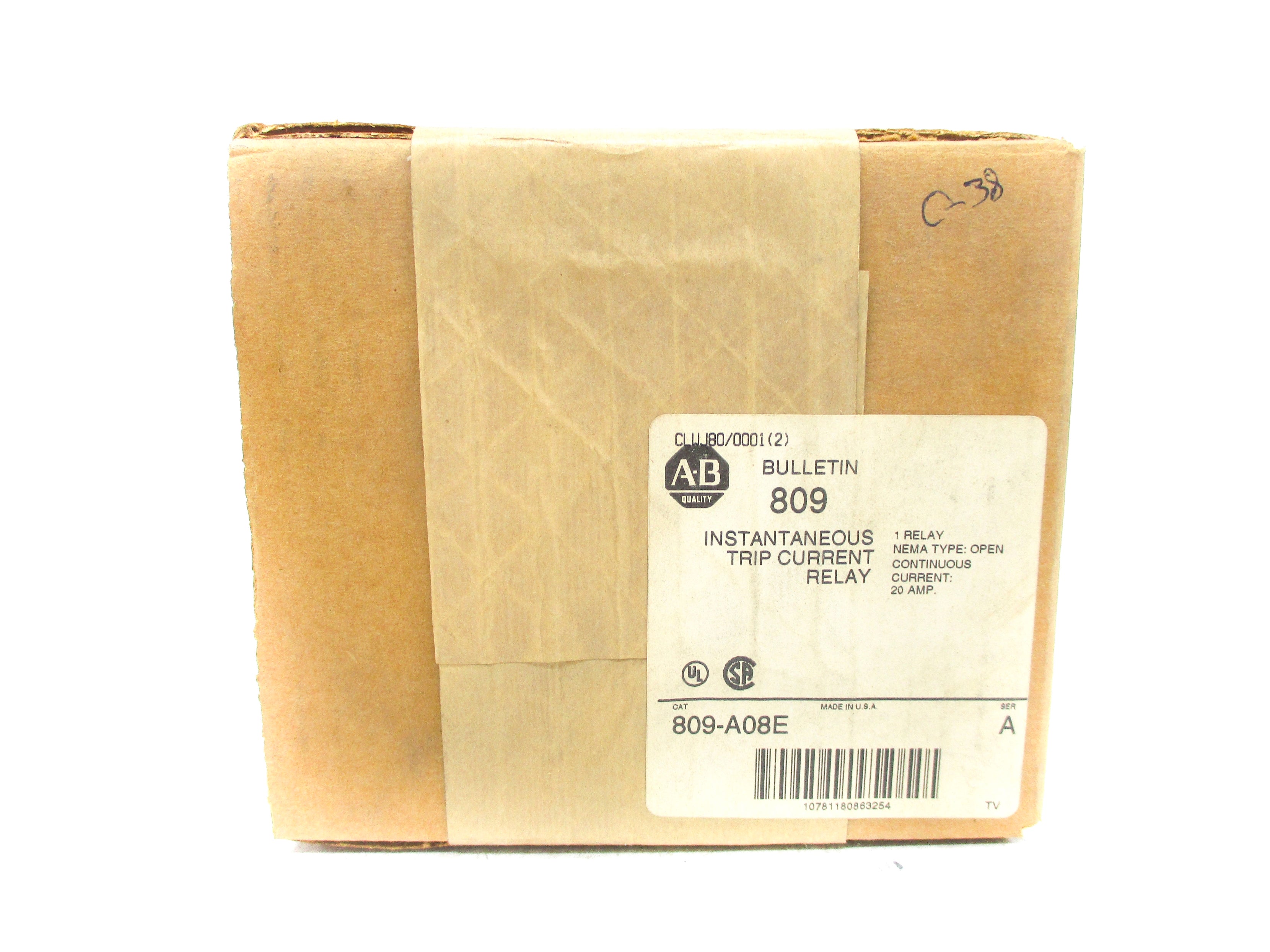 INDUSTRIAL SPARE PART 809-A08E SER. A 20A (BR/WH) NSFS