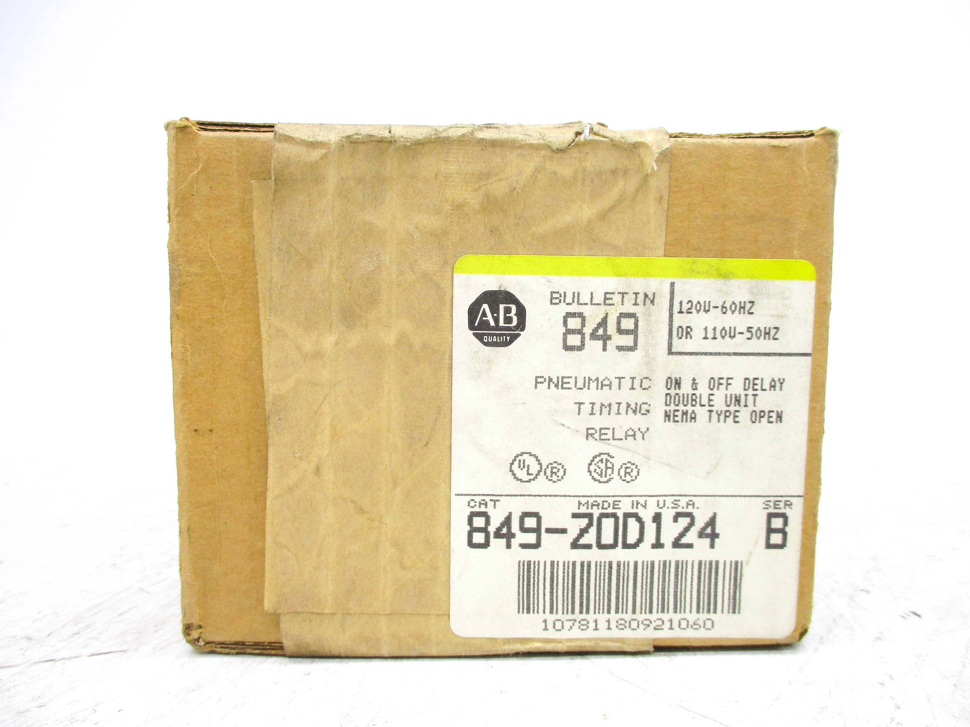 INDUSTRIAL SPARE PART 849-ZOD124 SER. B 120V (BR/YL) NSFS