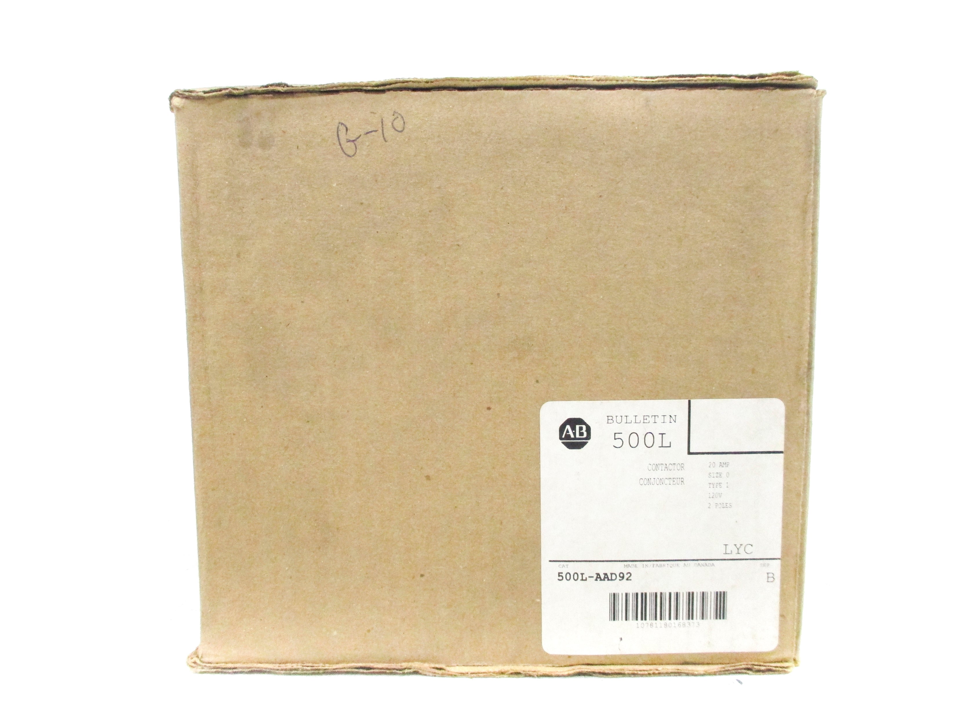 INDUSTRIAL SPARE PART 500L-AAD92 SER. B 120V (BR/WH) NSFS