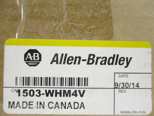 ALLEN BRADLEY 1503-WHM4V DATE: 2014 (BR/YL) NSFS