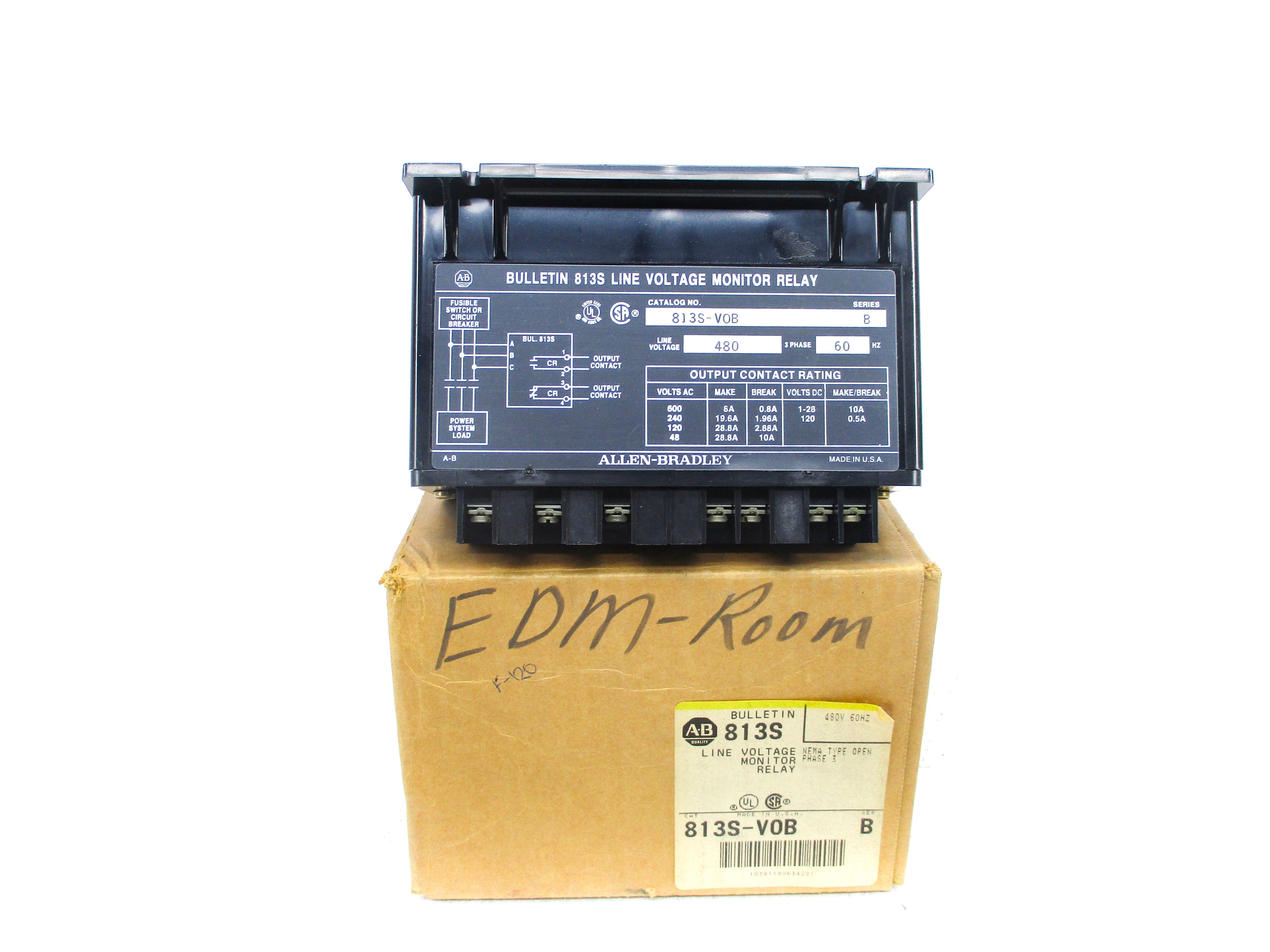ALLEN BRADLEY 813S-VOB SER. B 480V (BR/YL) NSMP