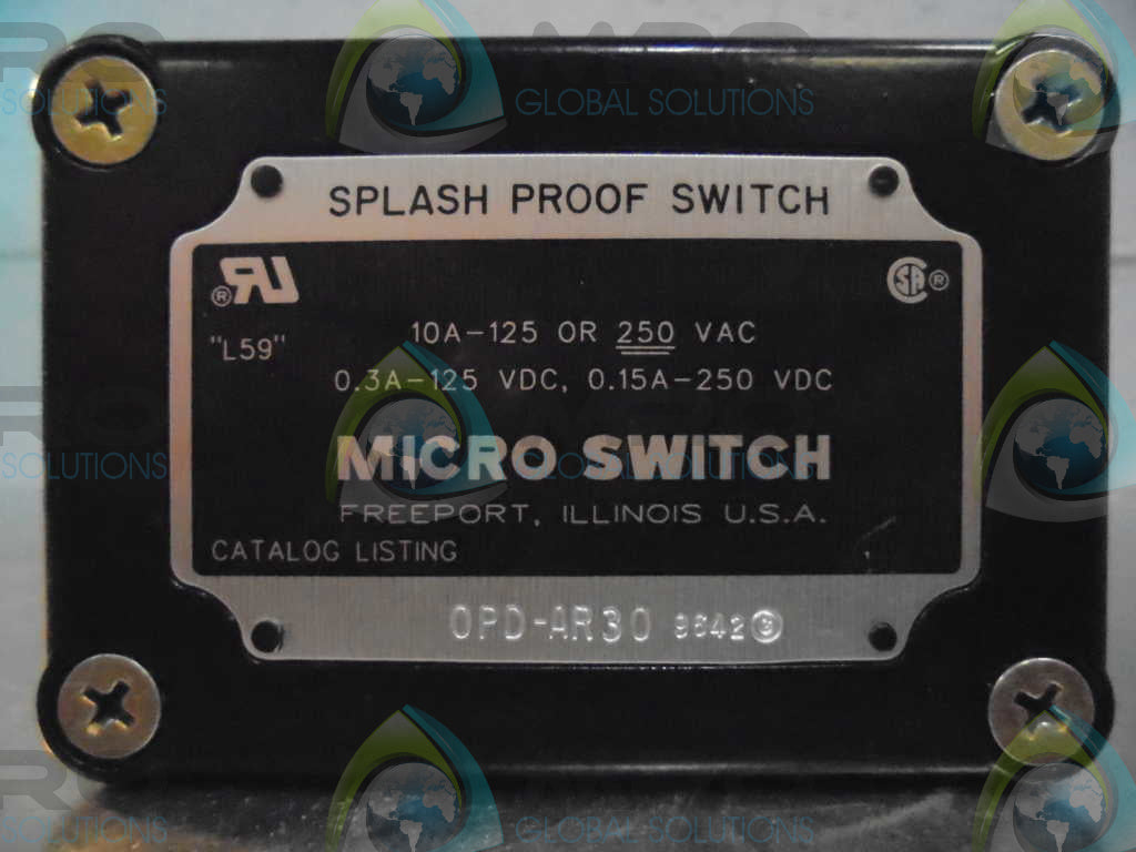 MICROSWITCH OPD-AR30 SPLASH PROOF SWITCH *NEW NO BOX*