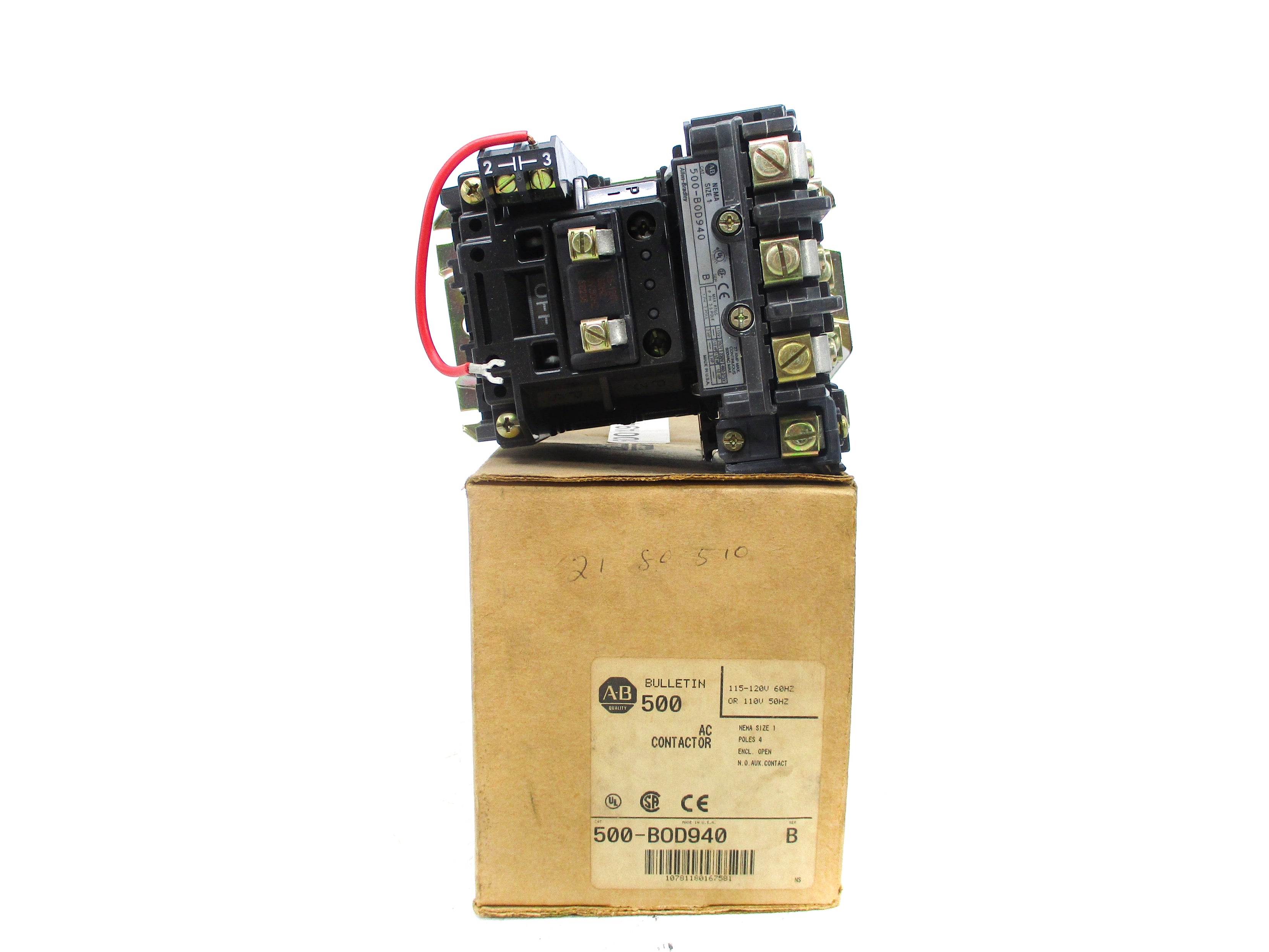 ALLEN BRADLEY 500-BOD940 SER. B 120V (BR/WH) NSMP