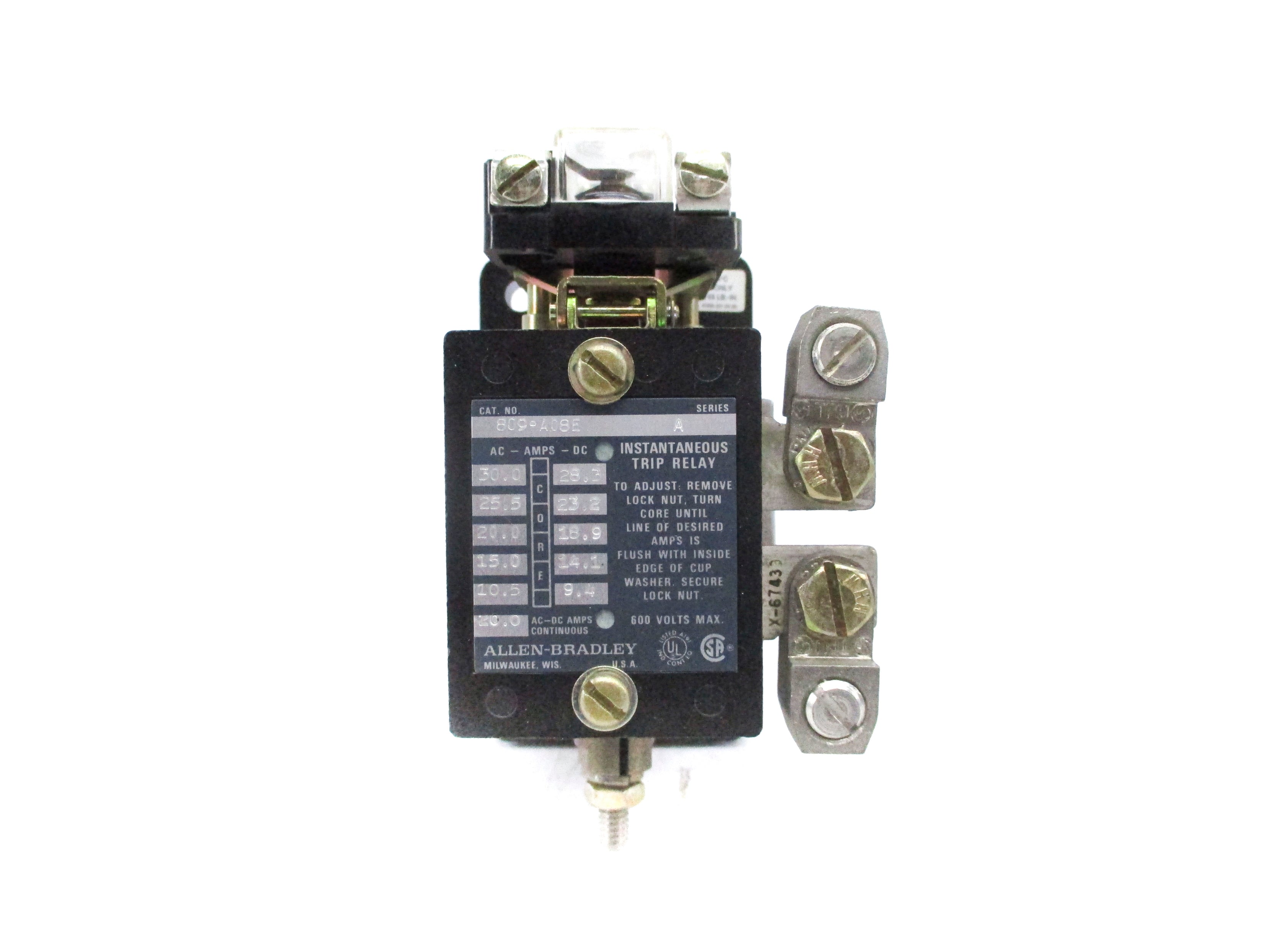 INDUSTRIAL SPARE PART 809-A08E SER. A 600V 20A NSNP