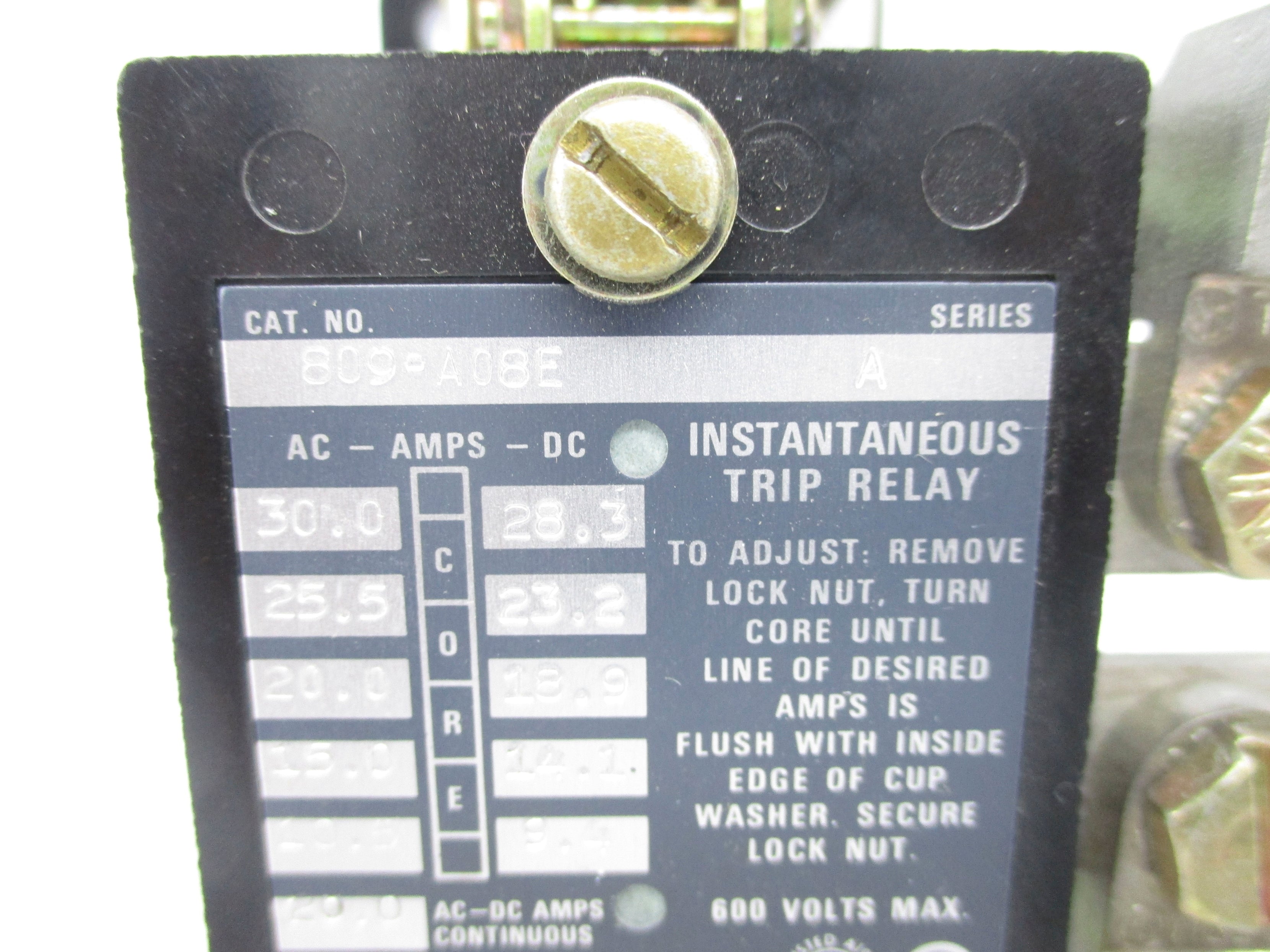 INDUSTRIAL SPARE PART 809-A08E SER. A 600V 20A NSNP