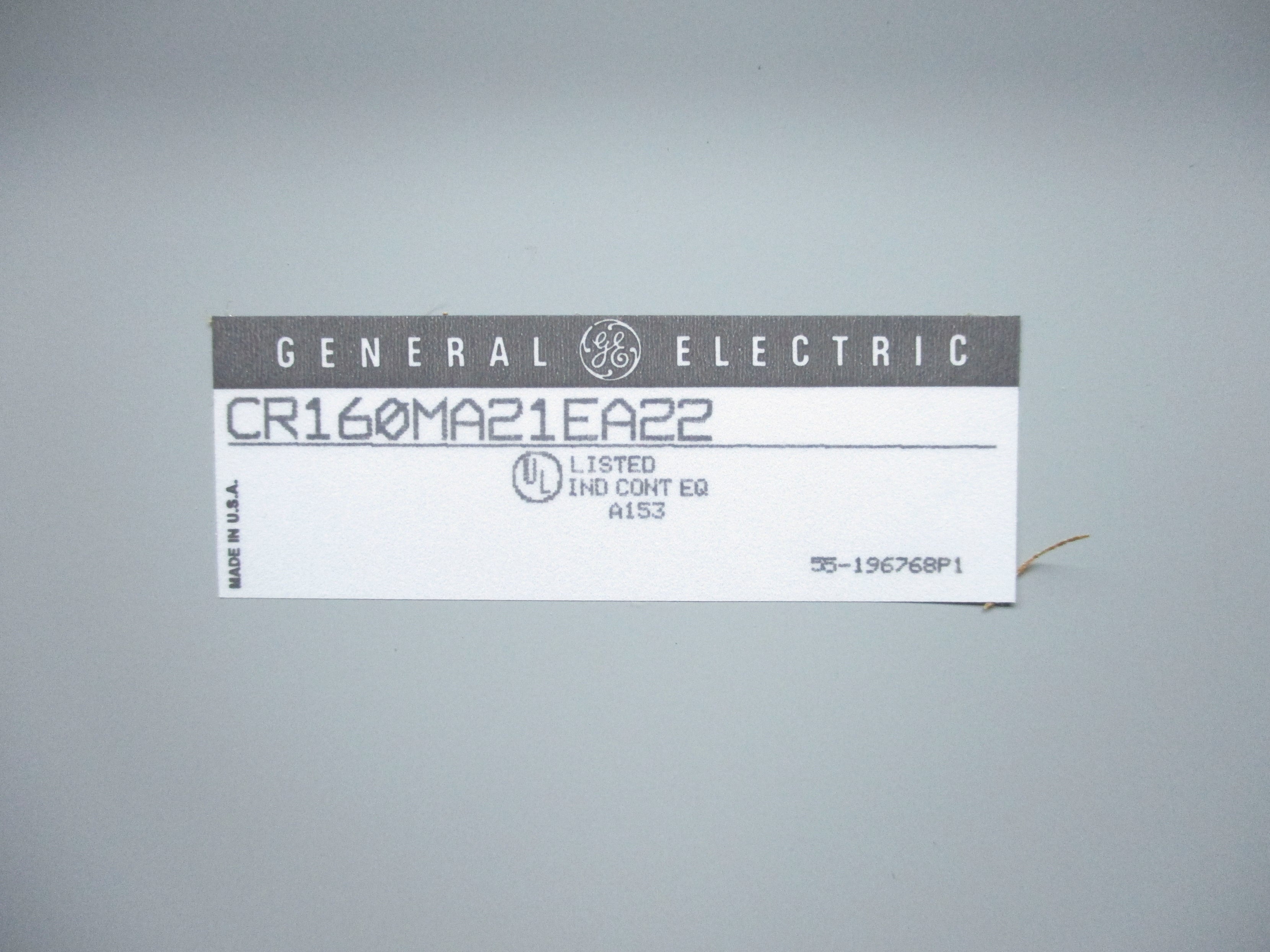 GENERAL ELECTRIC CR160MA21EA22 NSNP
