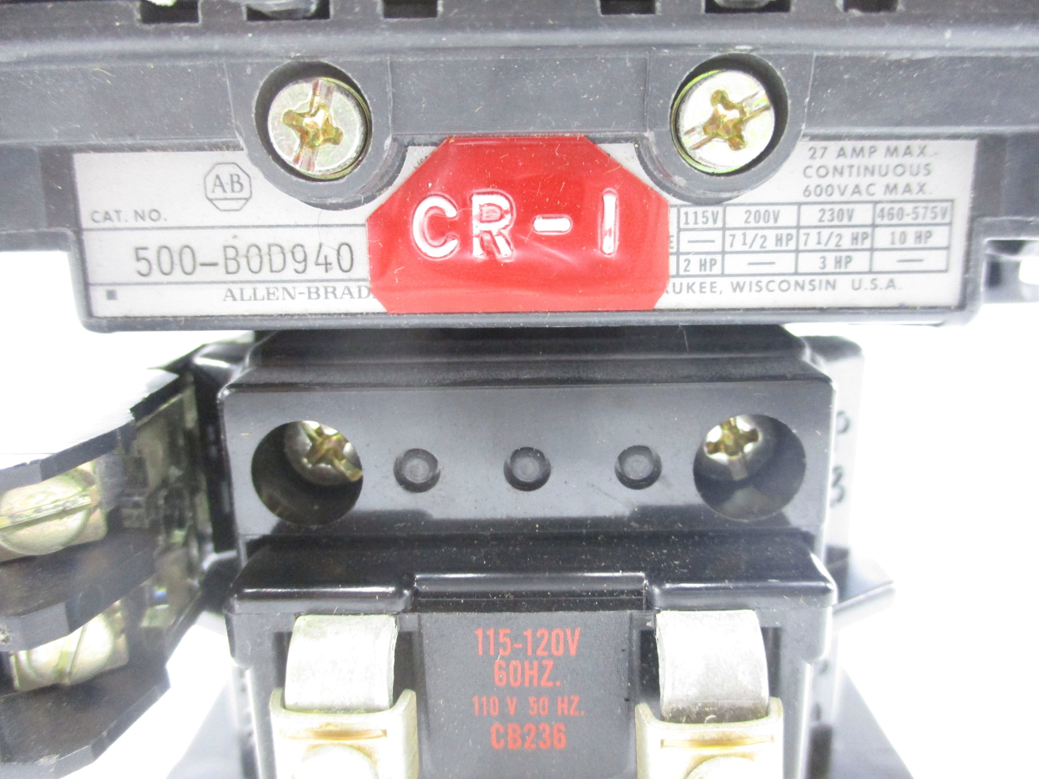 ALLEN BRADLEY 500-BOD940 120V UNMP