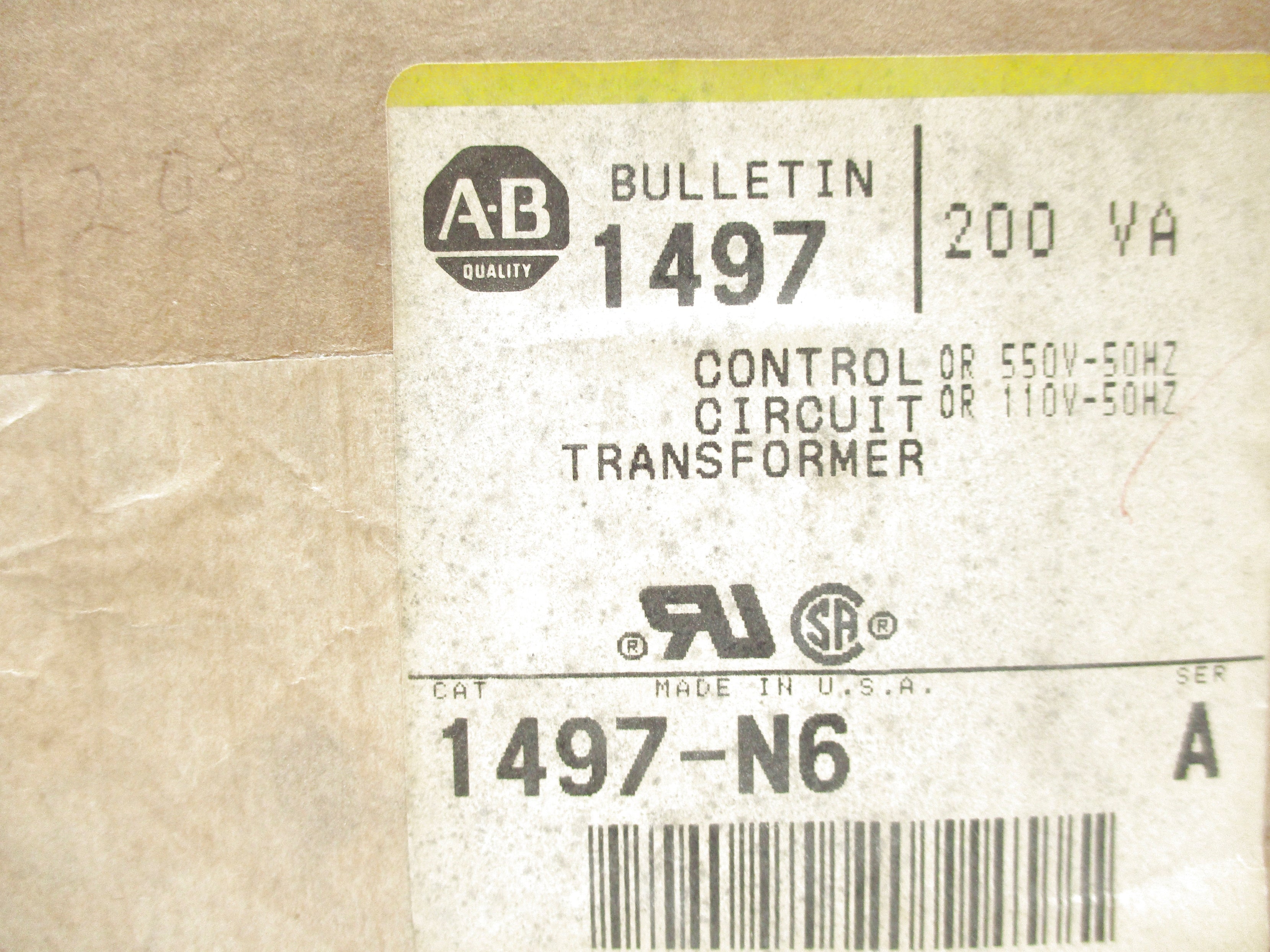ALLEN BRADLEY 1497-N6 SER. A (BR/YL) NSFS