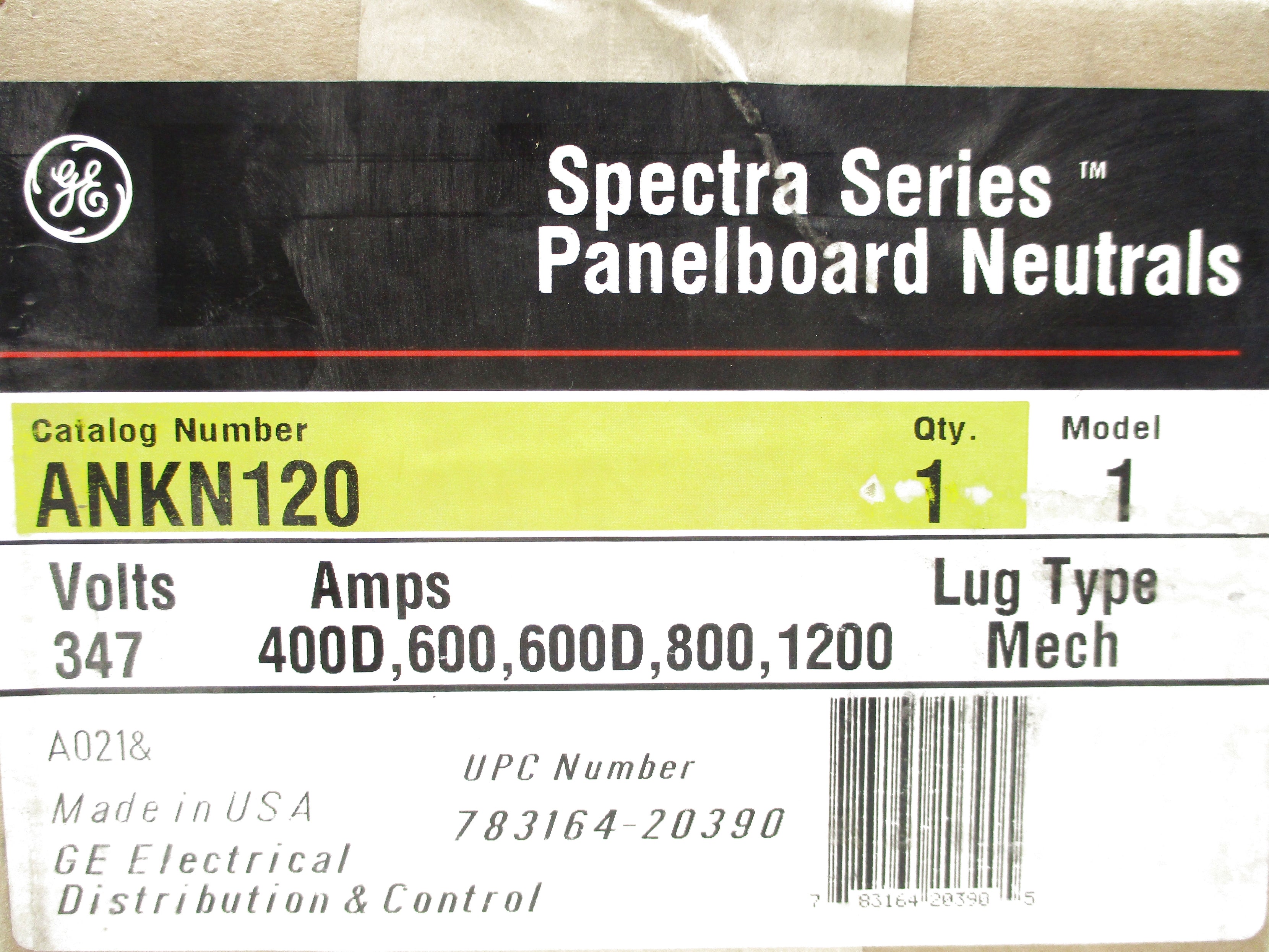 GENERAL ELECTRIC ANKN120 NSFS