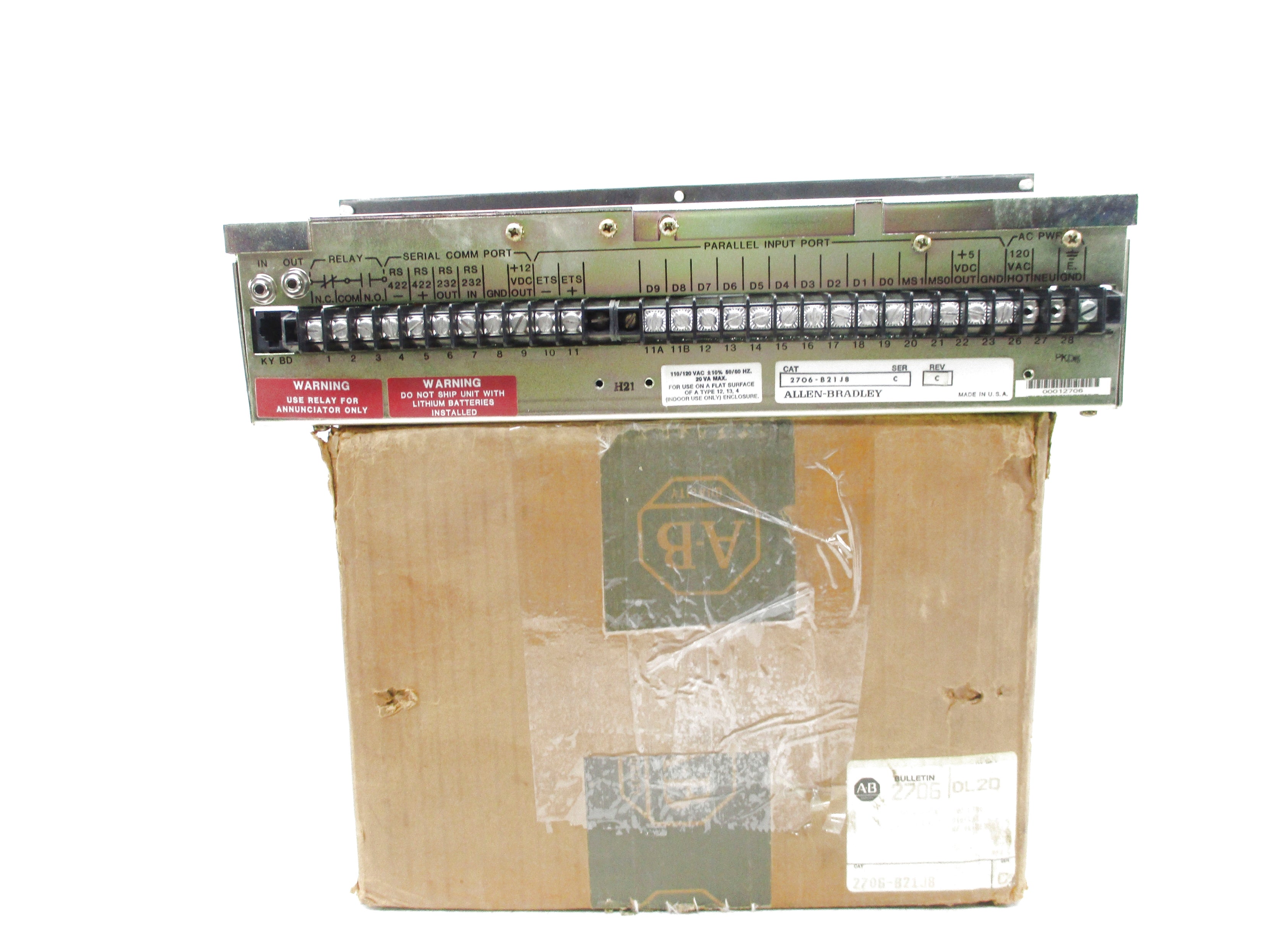 INDUSTRIAL SPARE PART 2706-B21J8 SER. C (BR/YL) NSMP