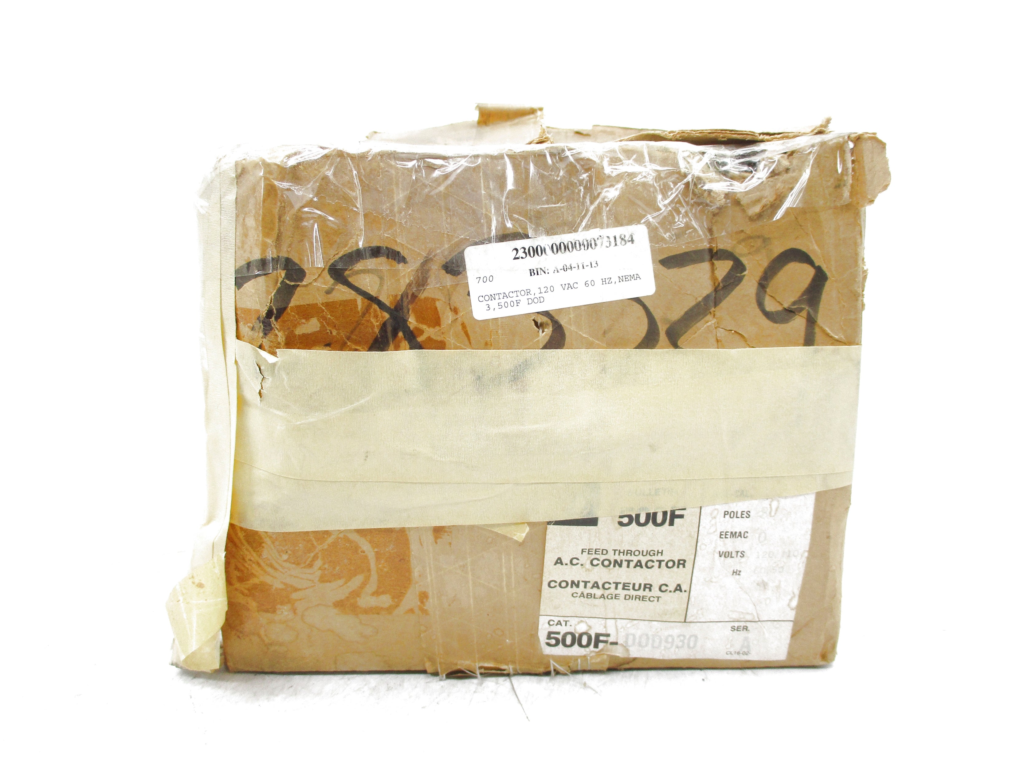 ALLEN BRADLEY 500F-DOD930 SER. A 120V (BR/YL) NSMP