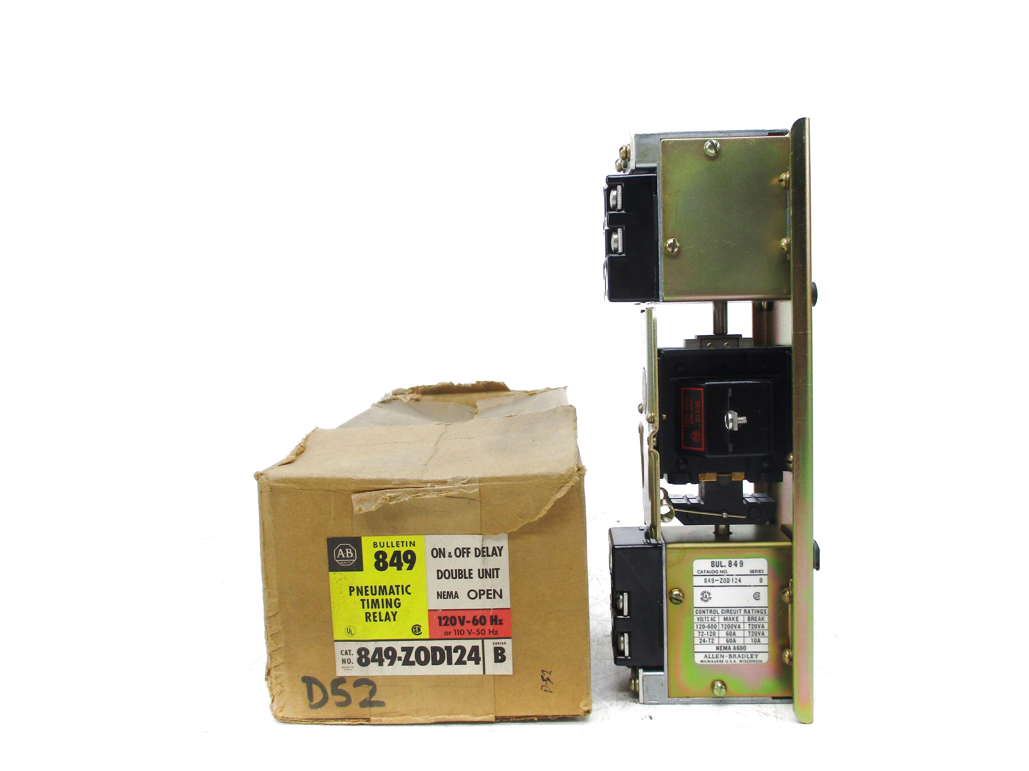 INDUSTRIAL SPARE PART 849-ZOD124 SER. B 120V (BR/YL) NSMP