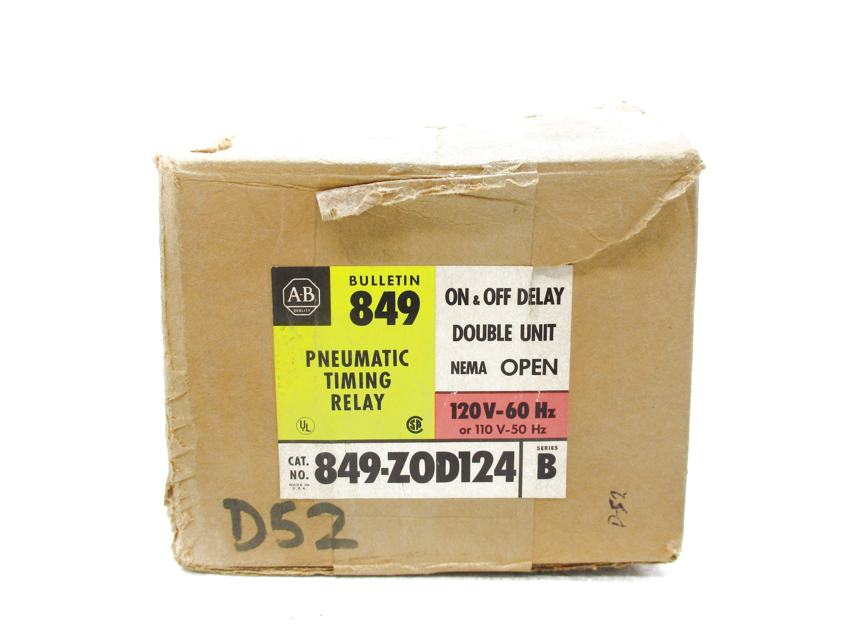 INDUSTRIAL SPARE PART 849-ZOD124 SER. B 120V (BR/YL) NSMP