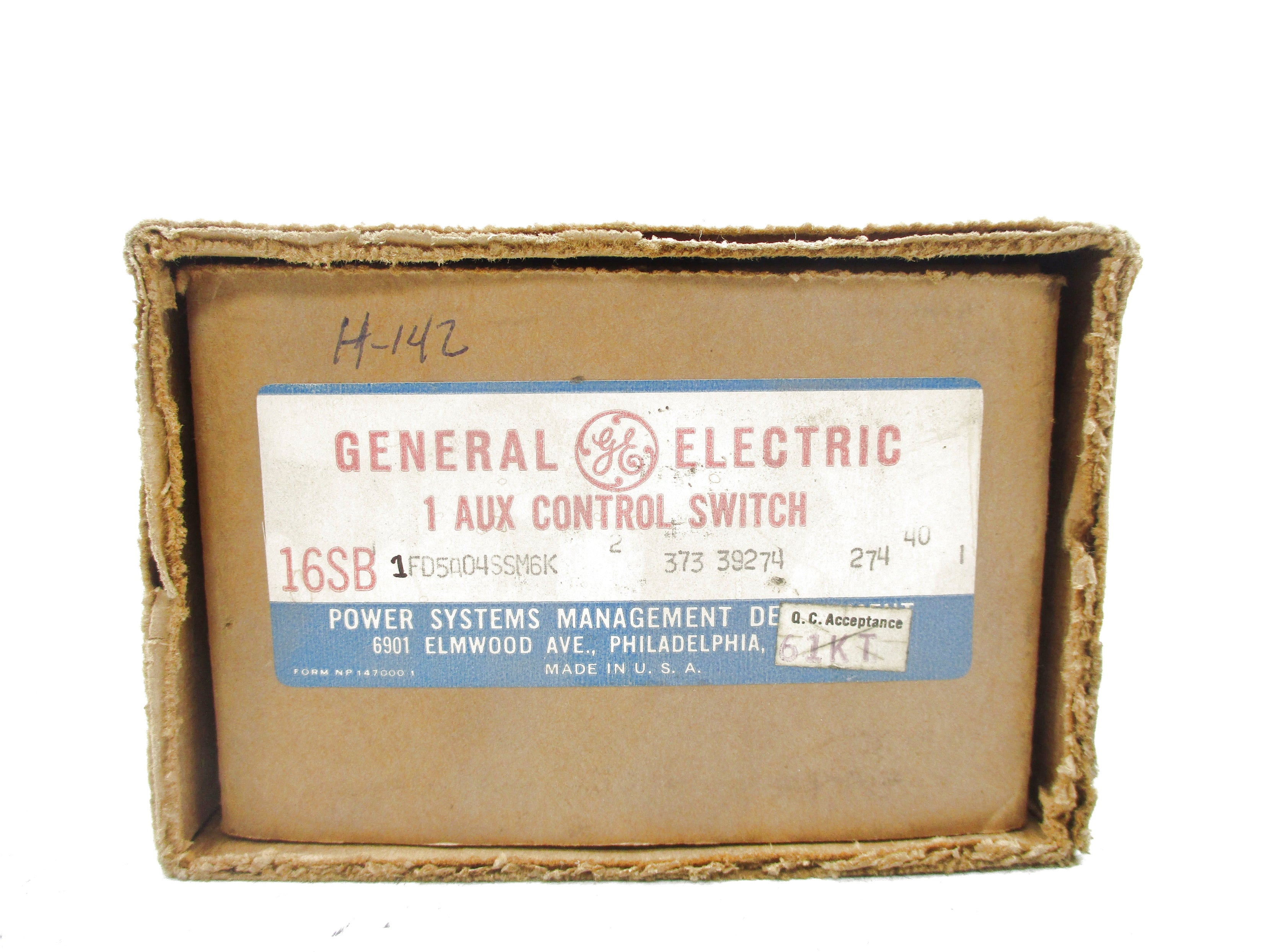 GENERAL ELECTRIC 16SB1FD5A04SSM6K NSMP