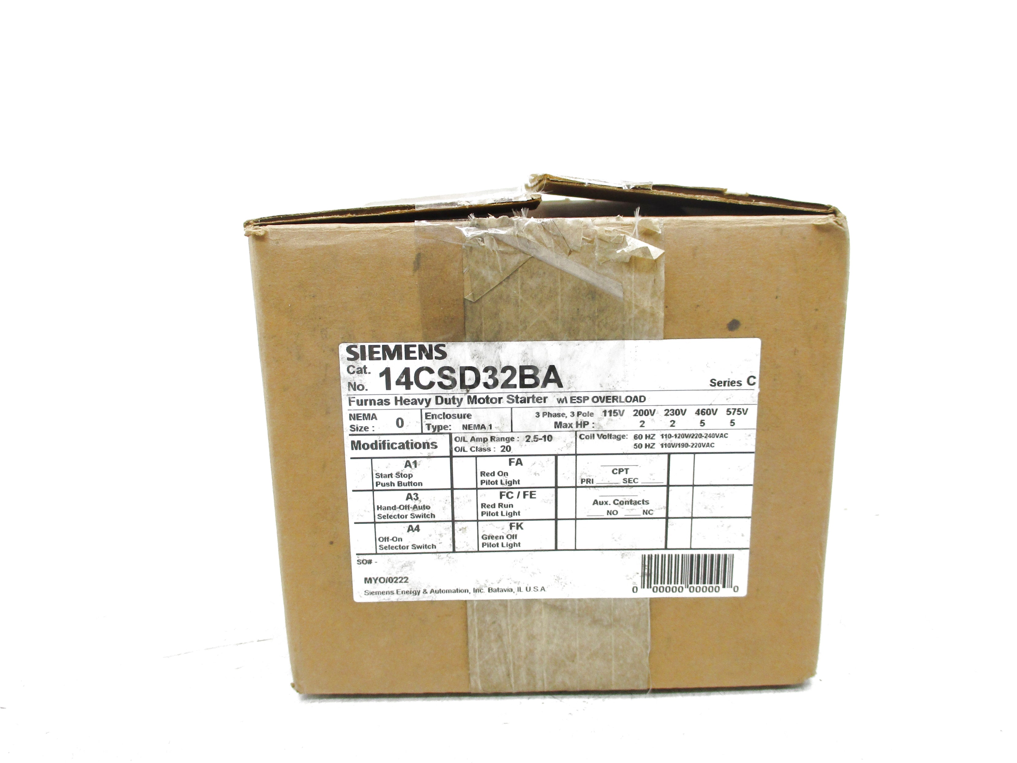 SIEMENS 14CSD32BA SER. C NSMP