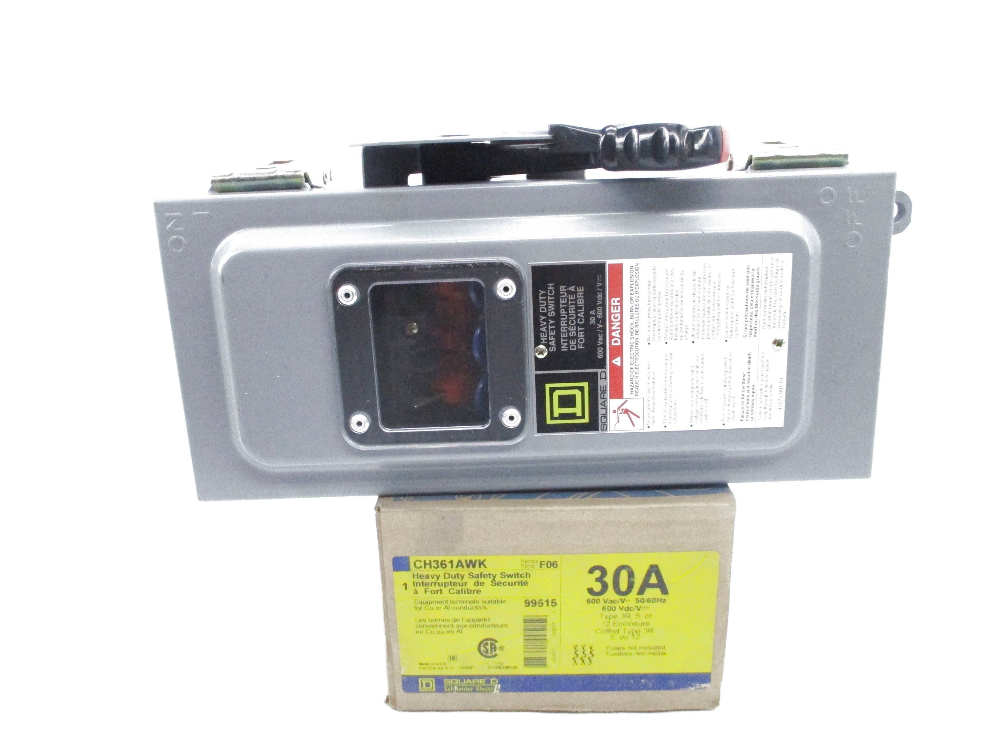 SQUARE D CH361AWK SER. F06 NSMP