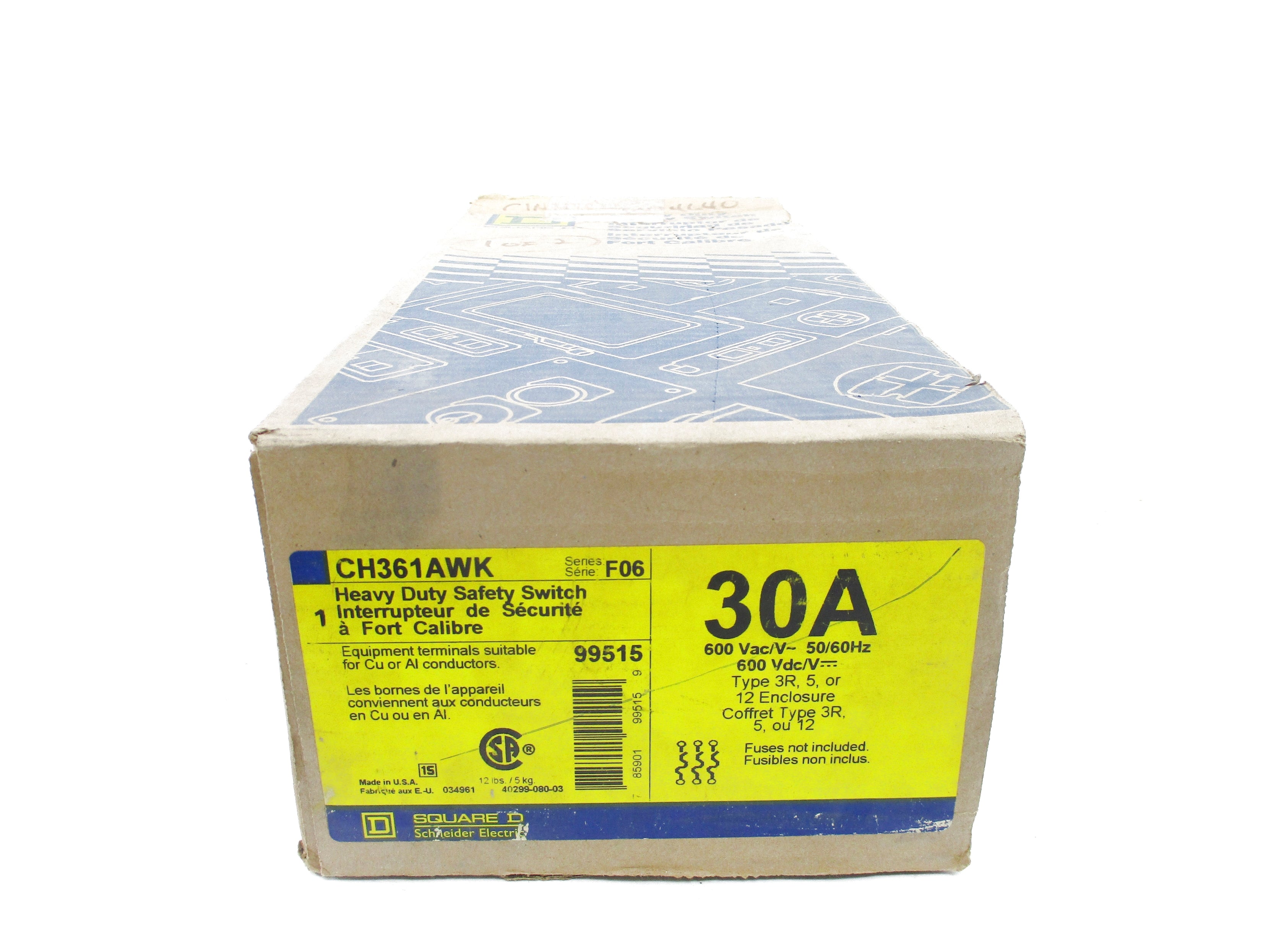 SQUARE D CH361AWK SER. F06 NSMP
