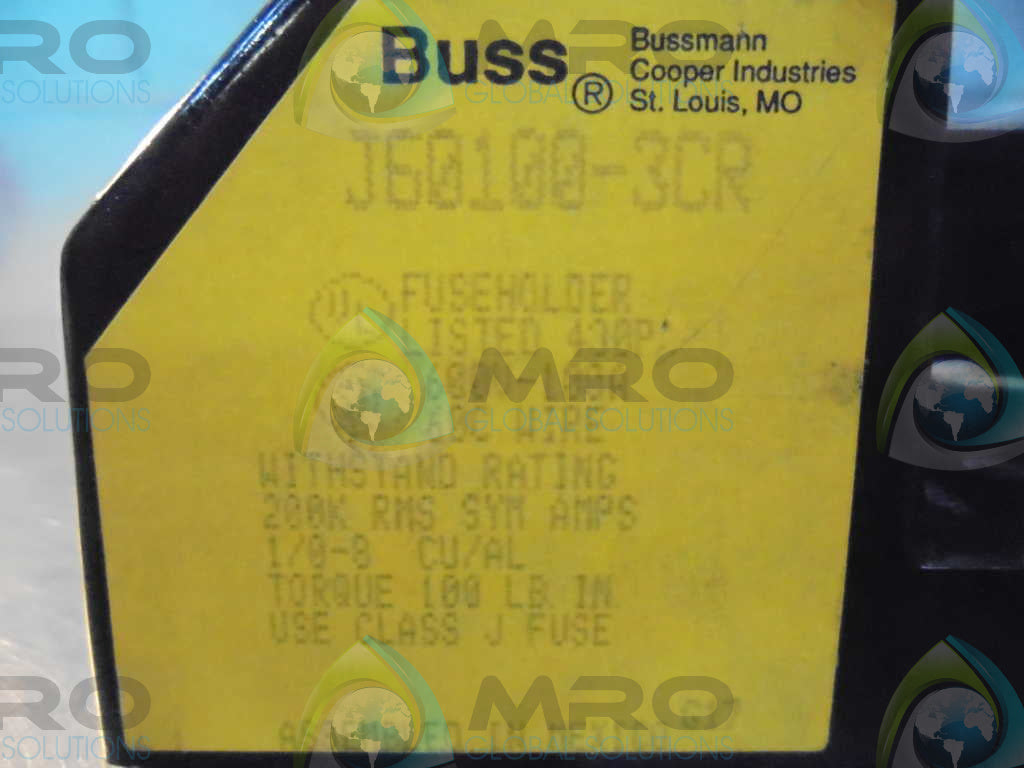 BUSS J60100-33CR FUSE HOLDER *NEW NO BOX*