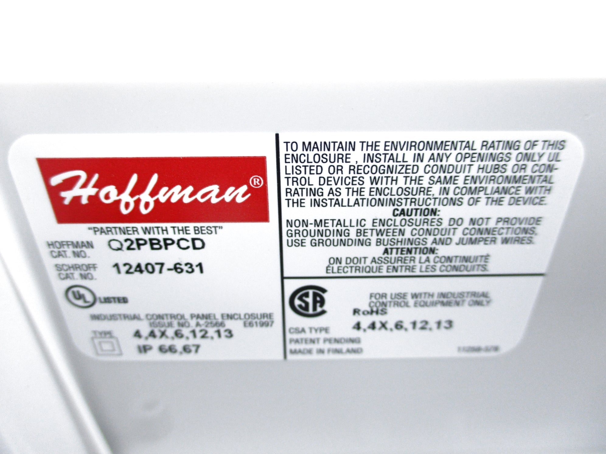 HOFFMAN Q2PBPCD NSNP