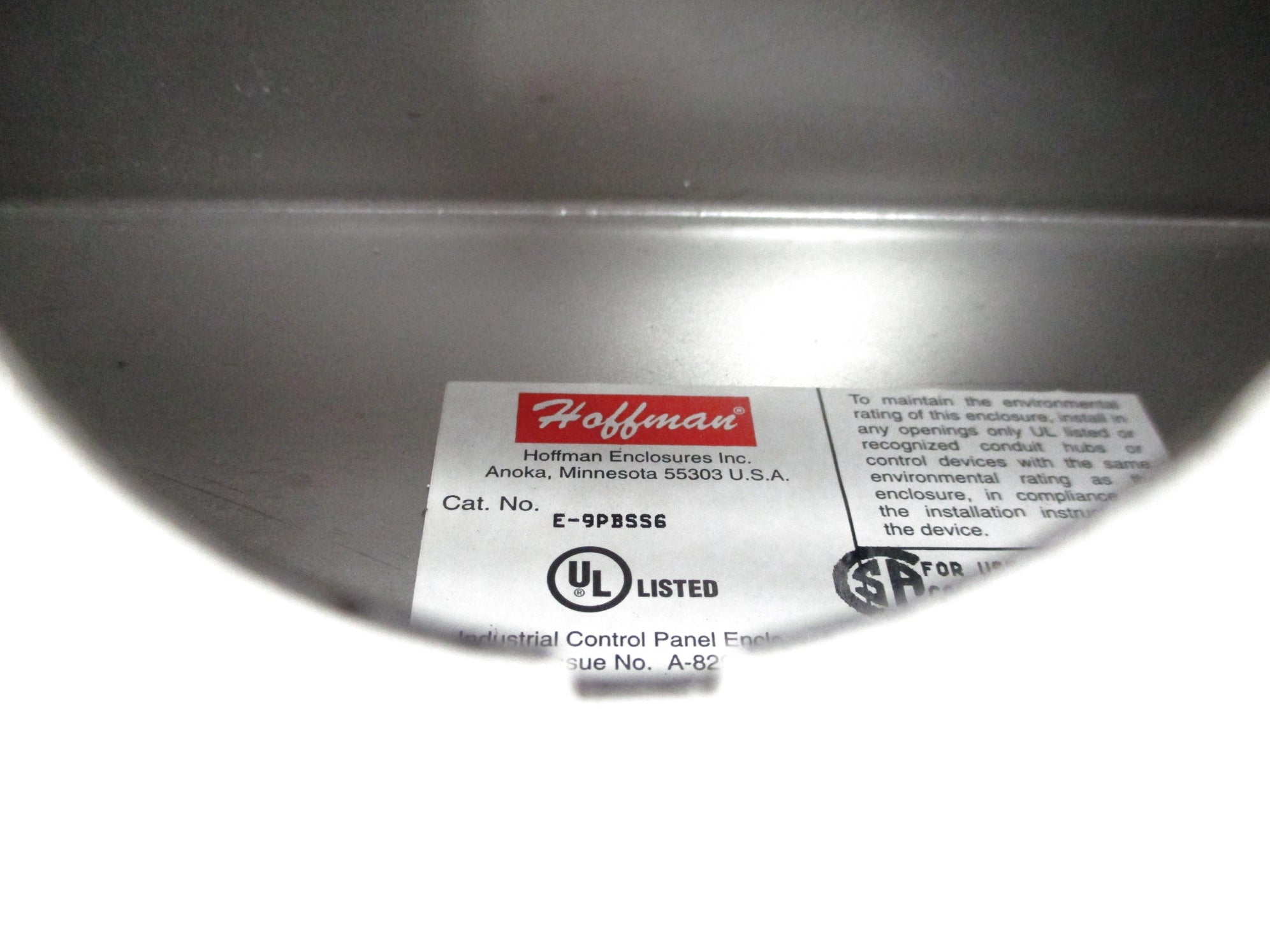 HOFFMAN E-9PBSS6 NSNP