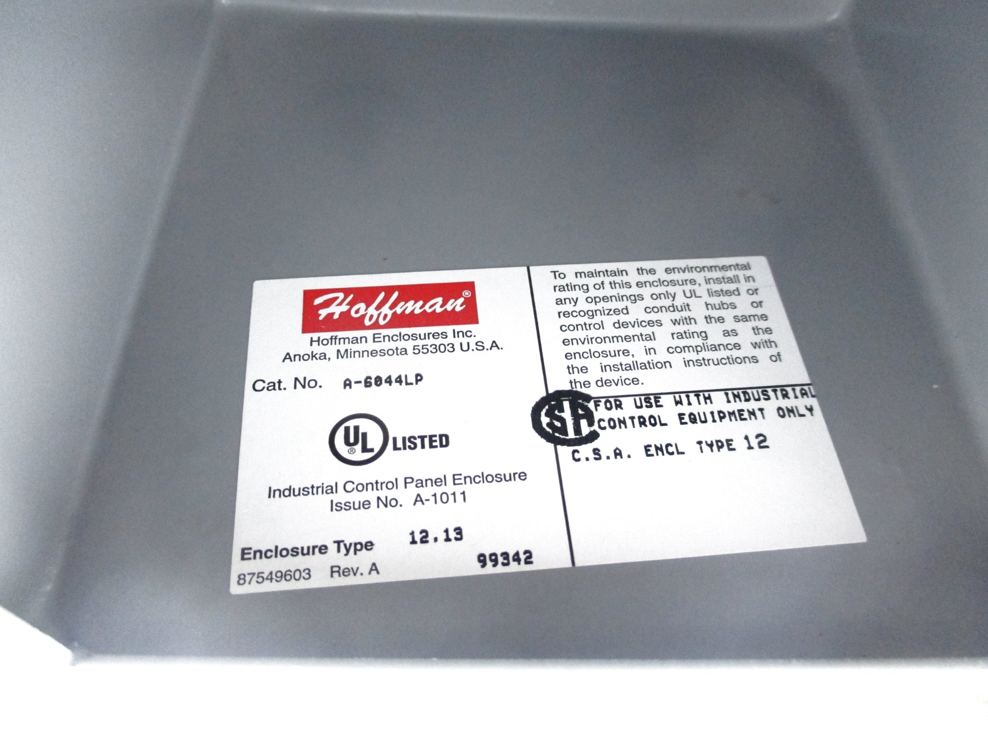 HOFFMAN A-6044LP NSNP