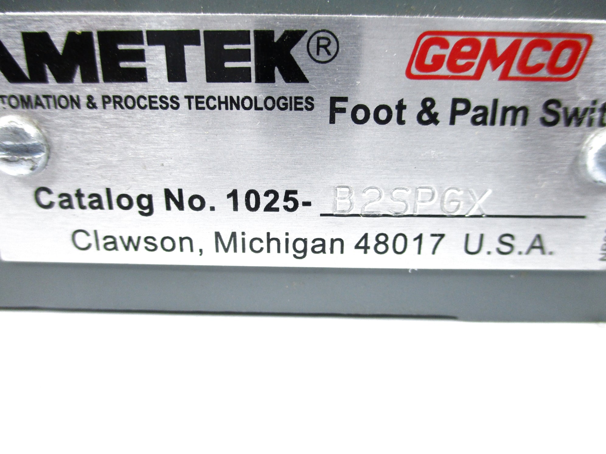 AMETEK 1025-B2SP6X NSNP